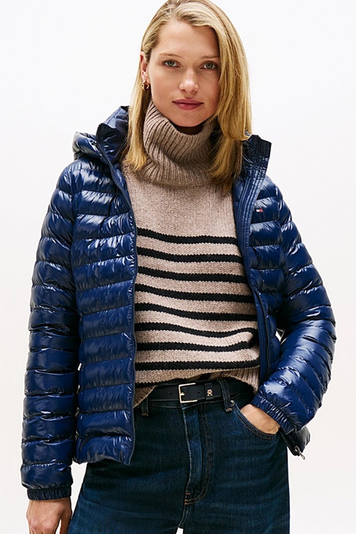 TOMMY HILFIGER LW PADDED SLIM JACKET en color AZUL (1)