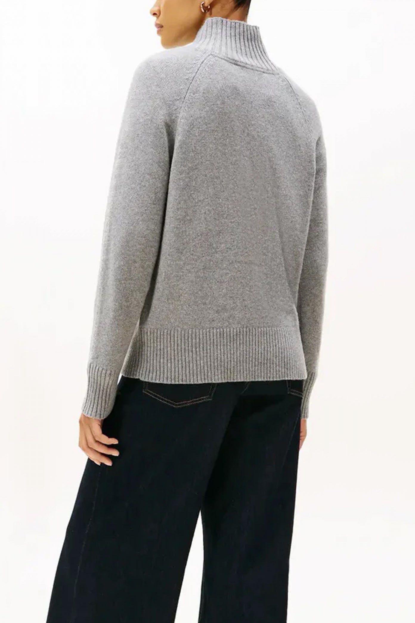 TOMMY HILFIGER WOOL BLEND GRAPHIC MOCK- en color GRIS (2)