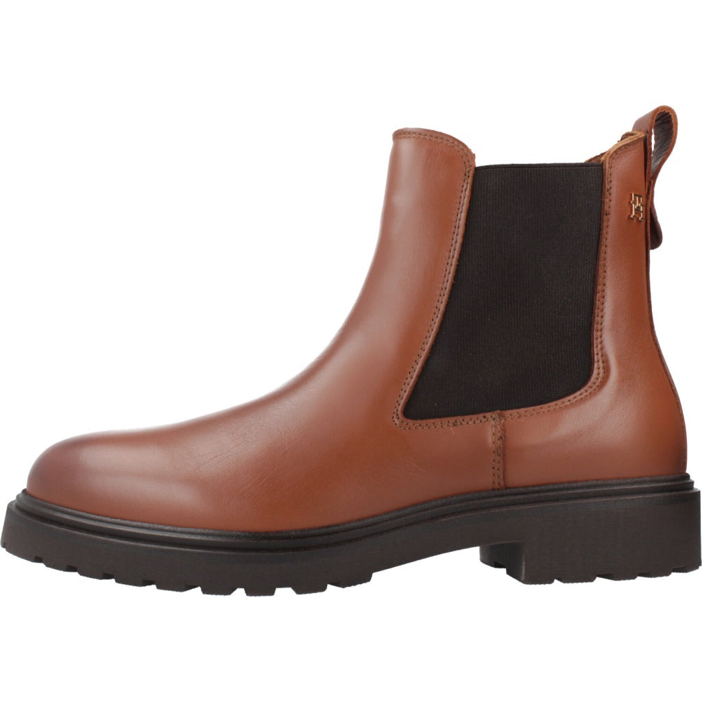 TOMMY HILFIGER TH LEATHER CLEATED CHELS en color MARRON (2)