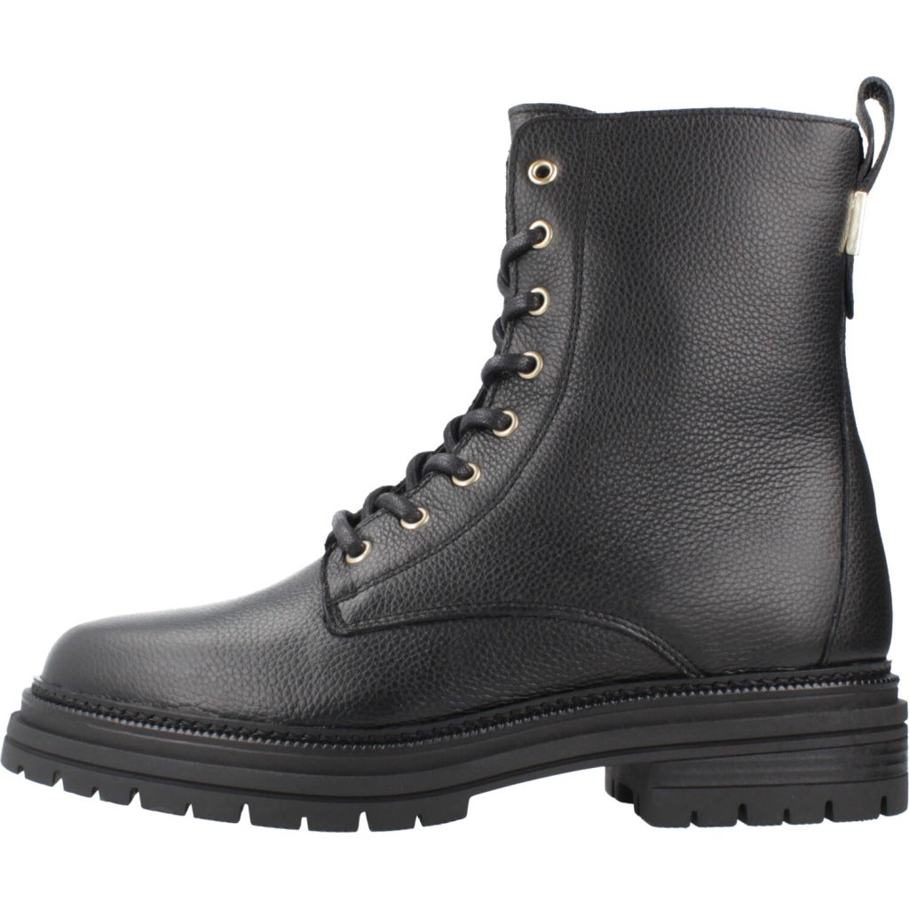 TOMMY HILFIGER TH PLAQUE PEBBLE LACE BOOT WARM en color NEGRO (2)