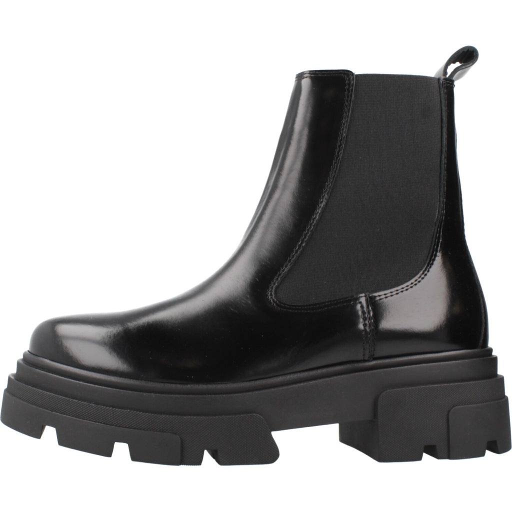 TOMMY HILFIGER TH SHINY LEATHER CHELSEA en color NEGRO (2)