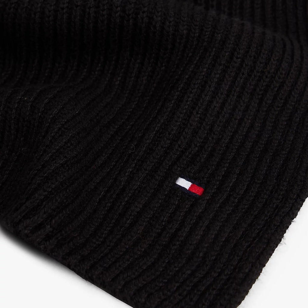 TOMMY HILFIGER TH FLAG PIMA COTTON CASH en color NEGRO (5)