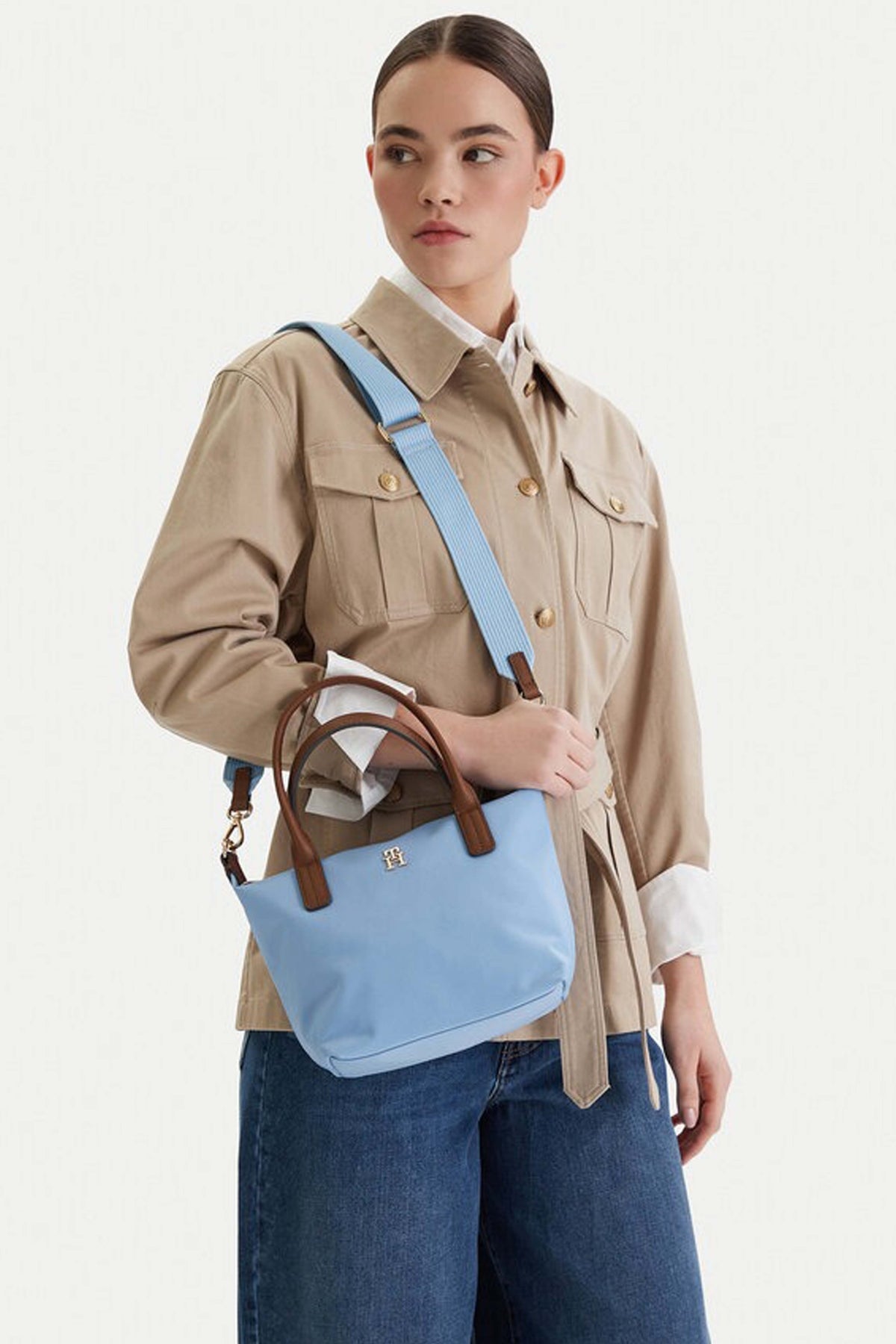 TOMMY HILFIGER POPETTE MINI TOTE en color AZUL (1)