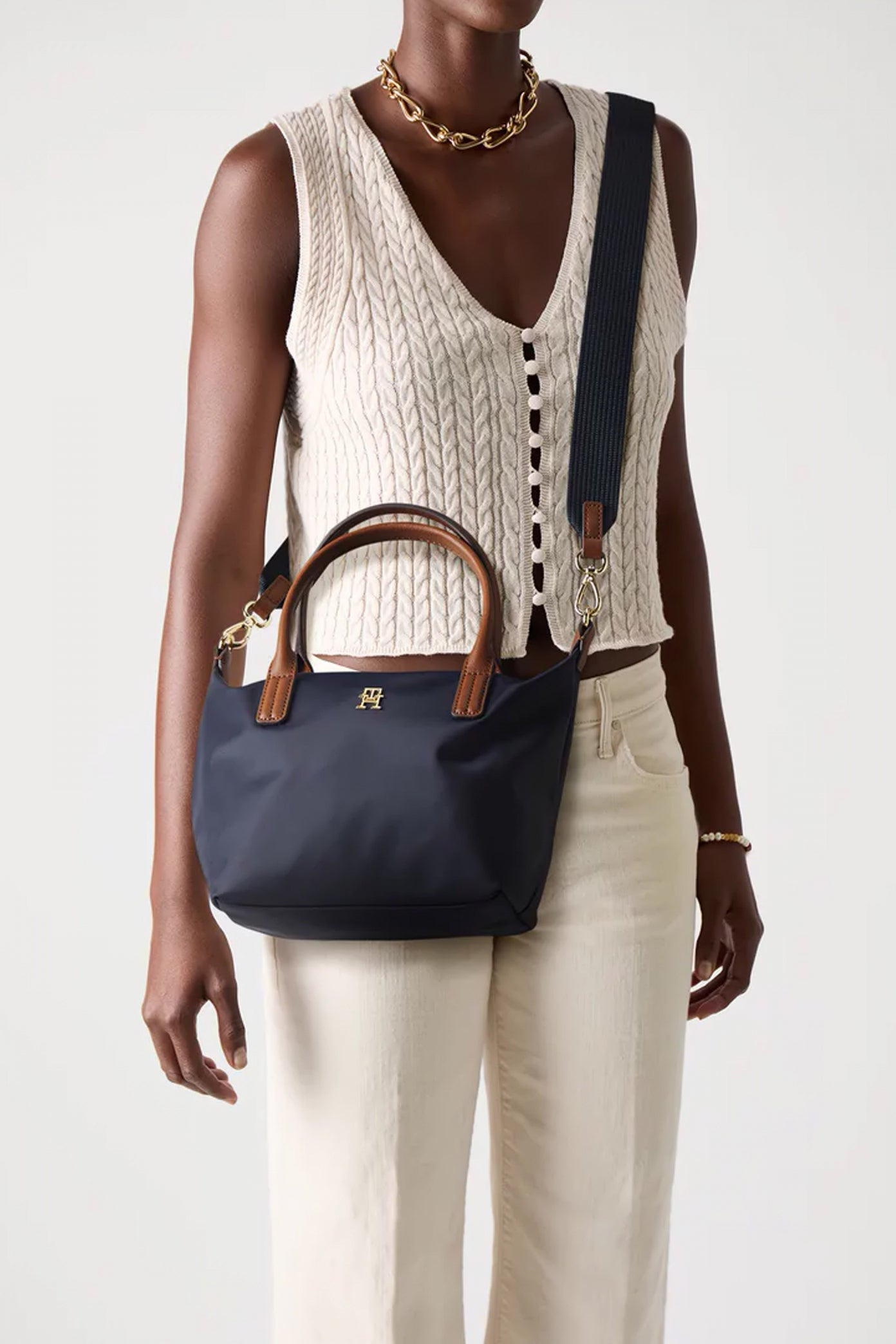 TOMMY HILFIGER POPETTE MINI TOTE en color AZUL (1)