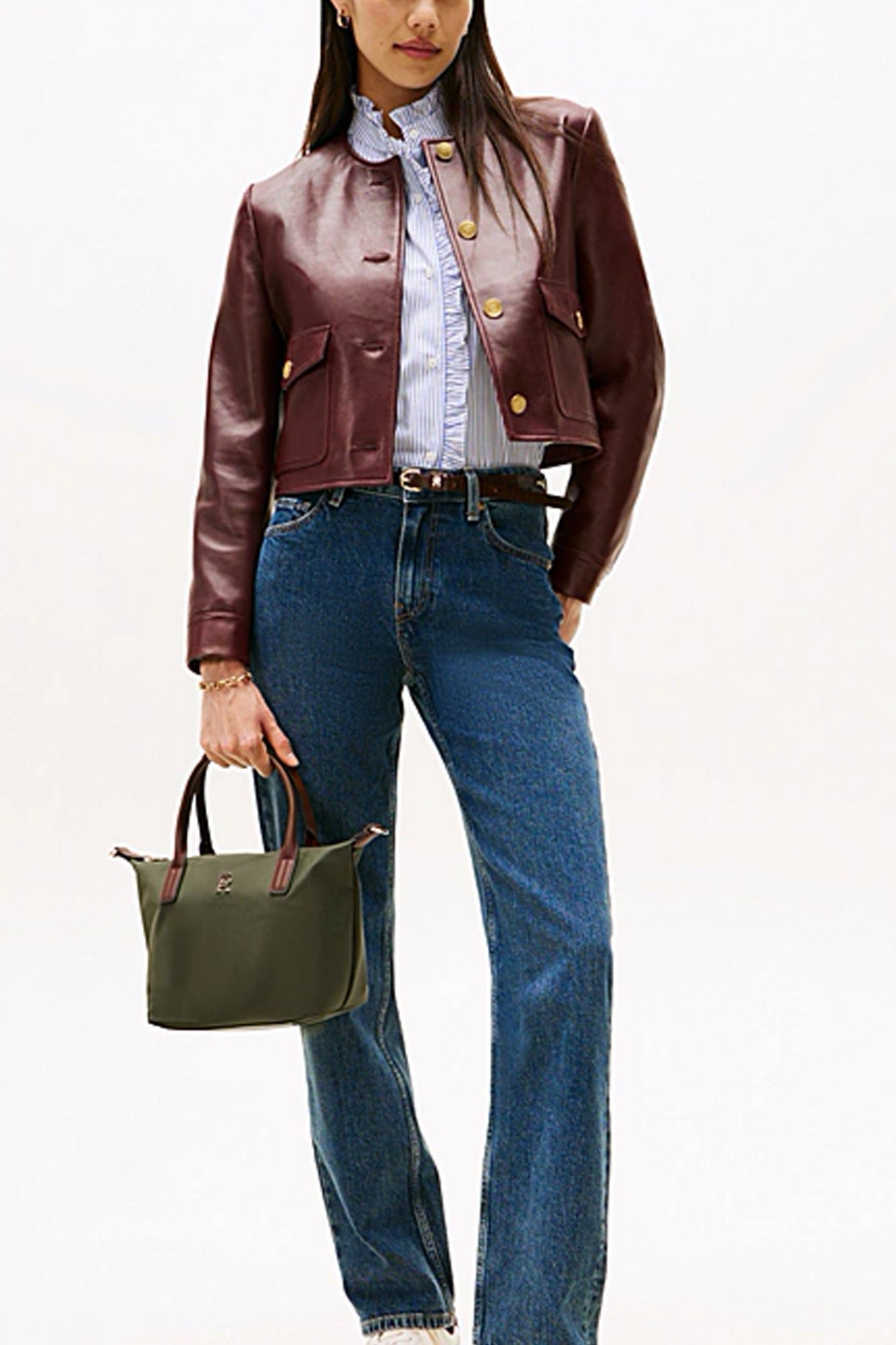 TOMMY HILFIGER POPETTE MINI TOTE en color VERDE (1)