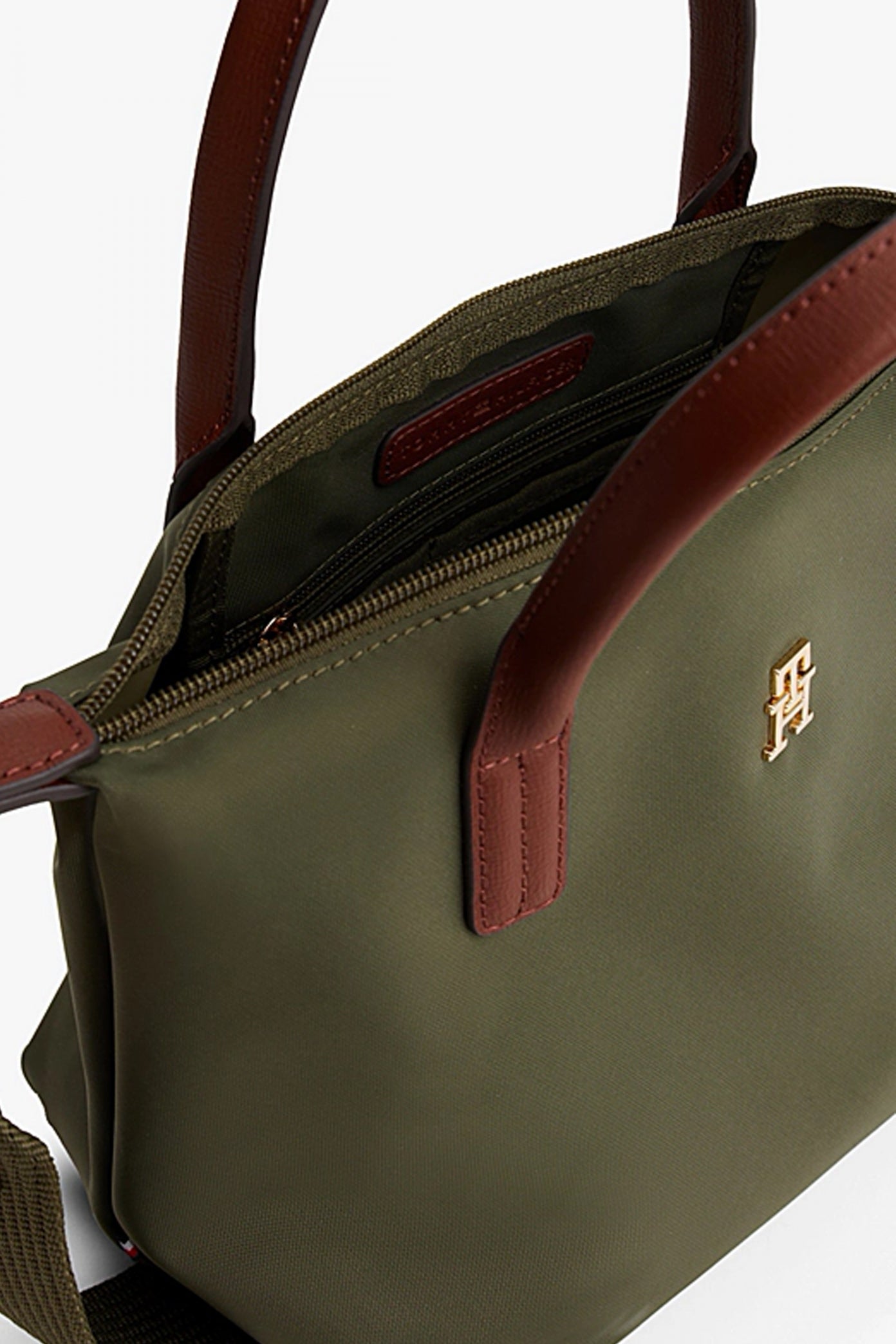 TOMMY HILFIGER POPETTE MINI TOTE en color VERDE (4)