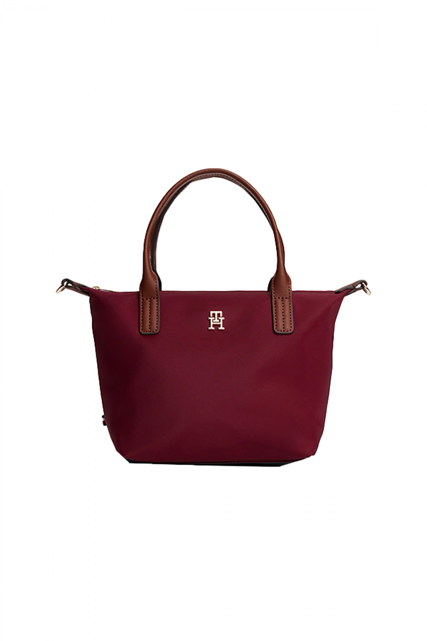 TOMMY HILFIGER POPETTE MINI TOTE en color BURDEOS (2)
