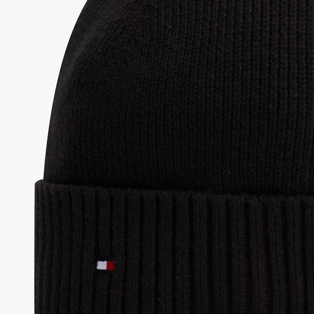 TOMMY HILFIGER TH FLAG PIMA COTTON BEAN en color NEGRO (6)