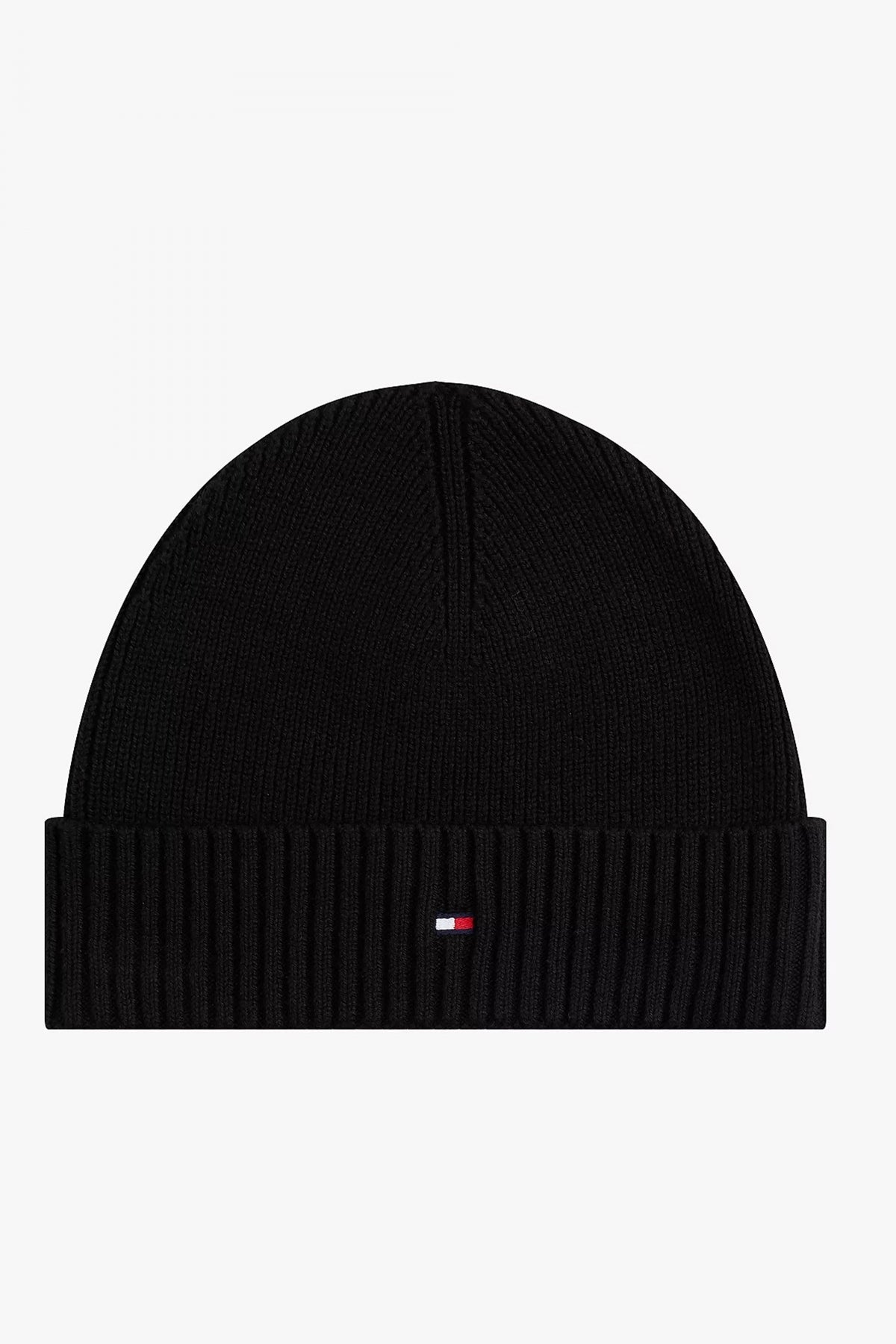 TOMMY HILFIGER TH FLAG PIMA COTTON BEAN en color NEGRO (1)