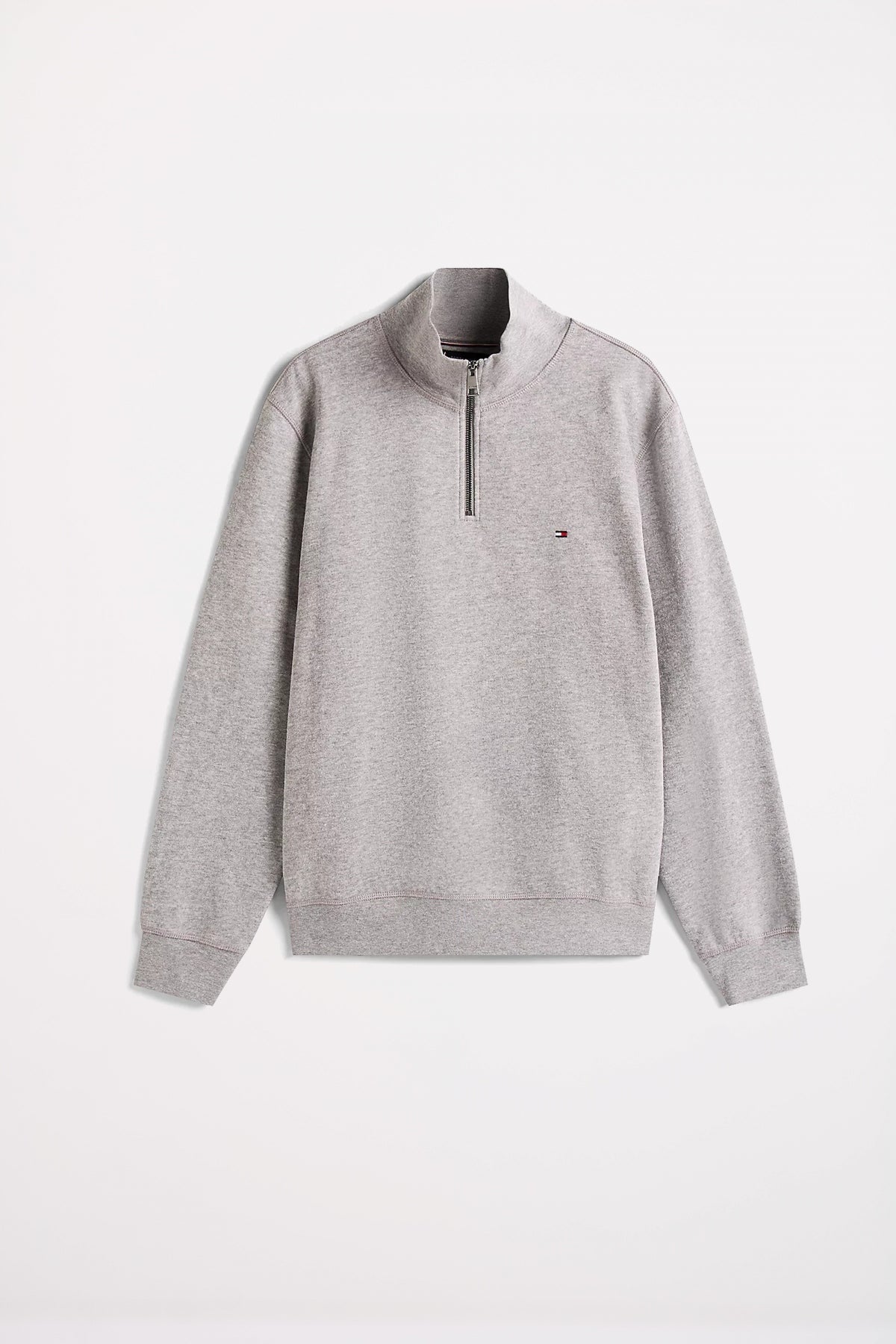 TOMMY HILFIGER ESSENTIAL COTTON ZIP MOC en color GRIS (2)