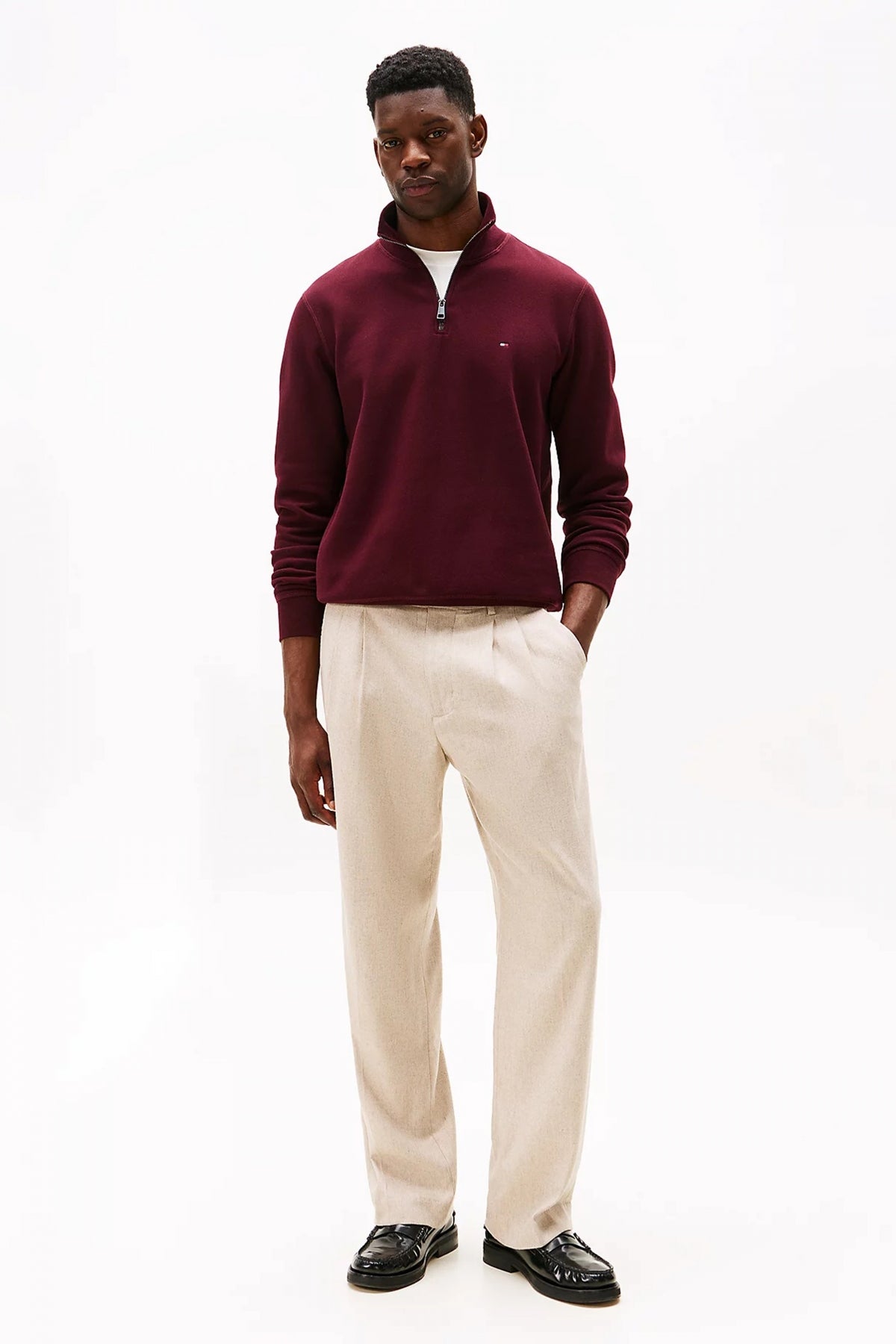 TOMMY HILFIGER MWMW en color BURDEOS (4)