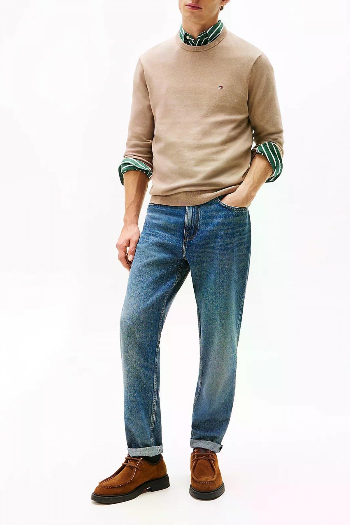 TOMMY HILFIGER ESSENTIAL SSNL COTTON CR en color BEIS (4)