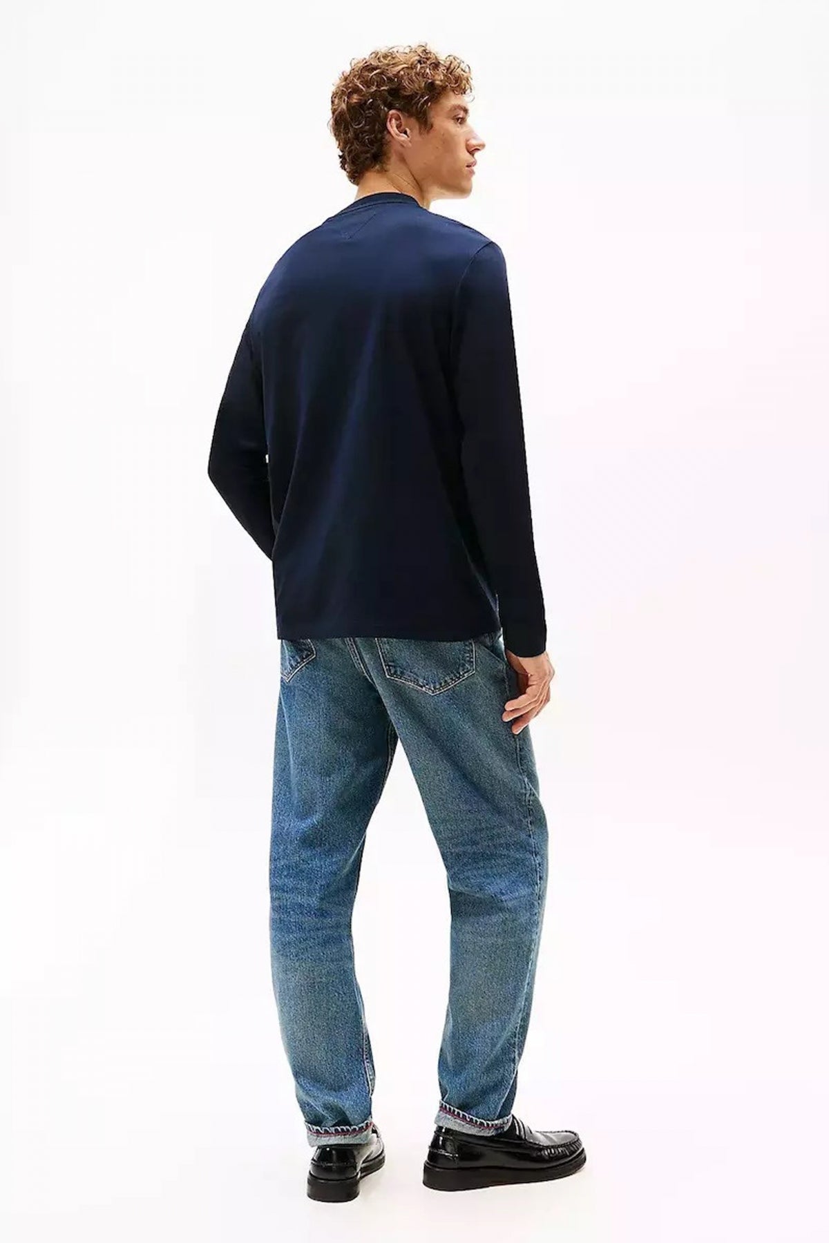 TOMMY HILFIGER LINEAR FLAG GRAPHIC LS T en color AZUL (3)