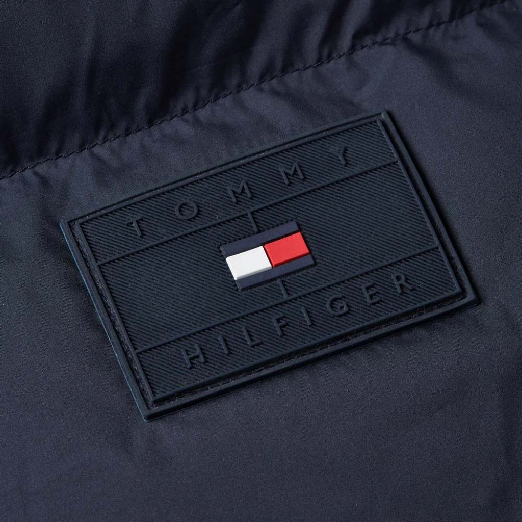 TOMMY HILFIGER MIX DOWN HOODED PUFFER en color AZUL (6)