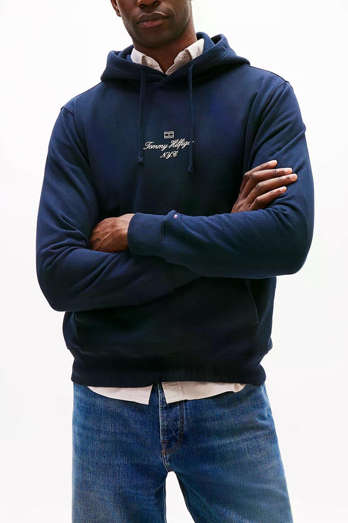 TOMMY HILFIGER OVAL GRAPHIC HOODIE en color AZUL (1)