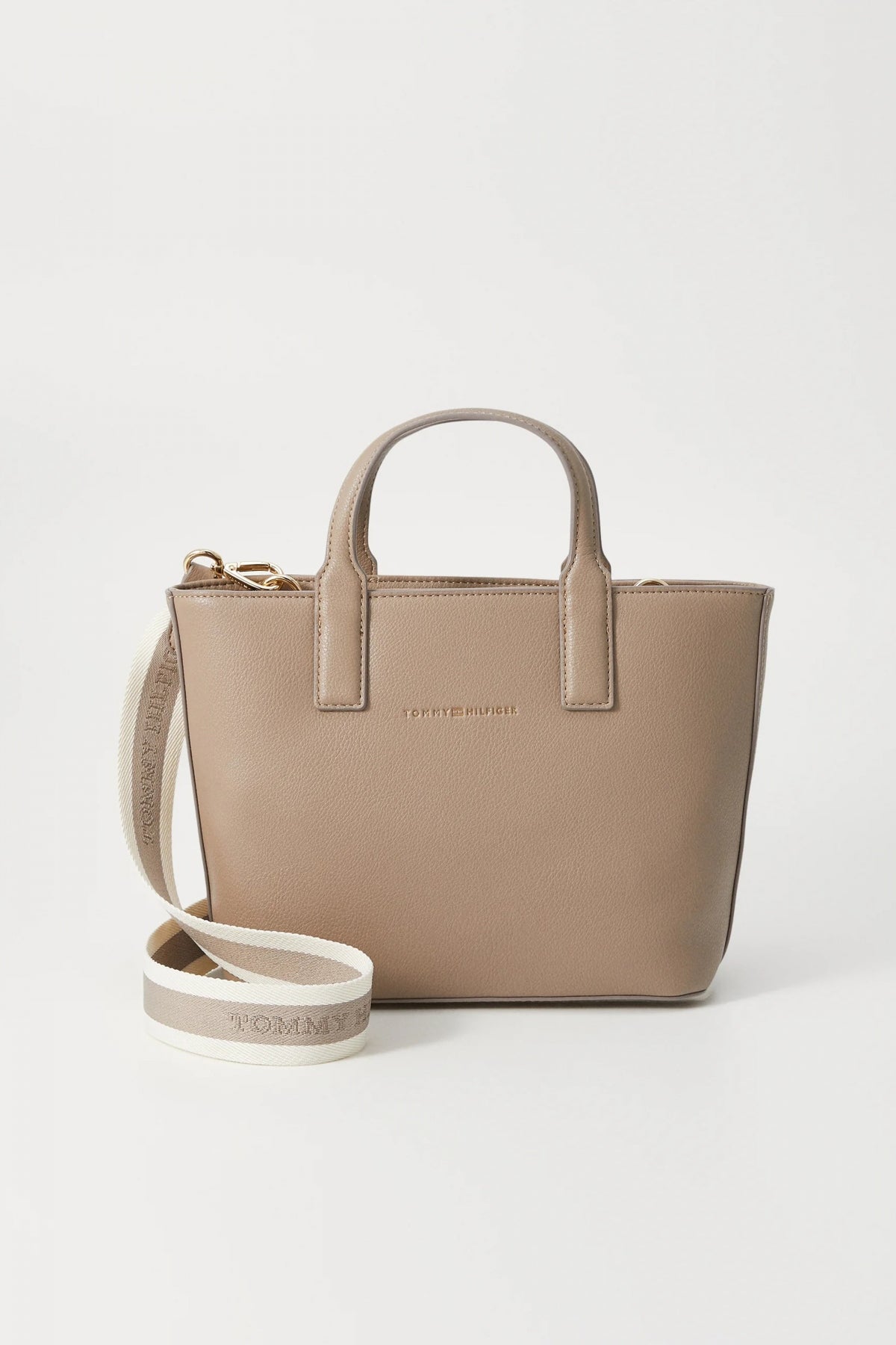 TOMMY HILFIGER TH LOGOTAPE MINI TOTE en color MARRON (1)
