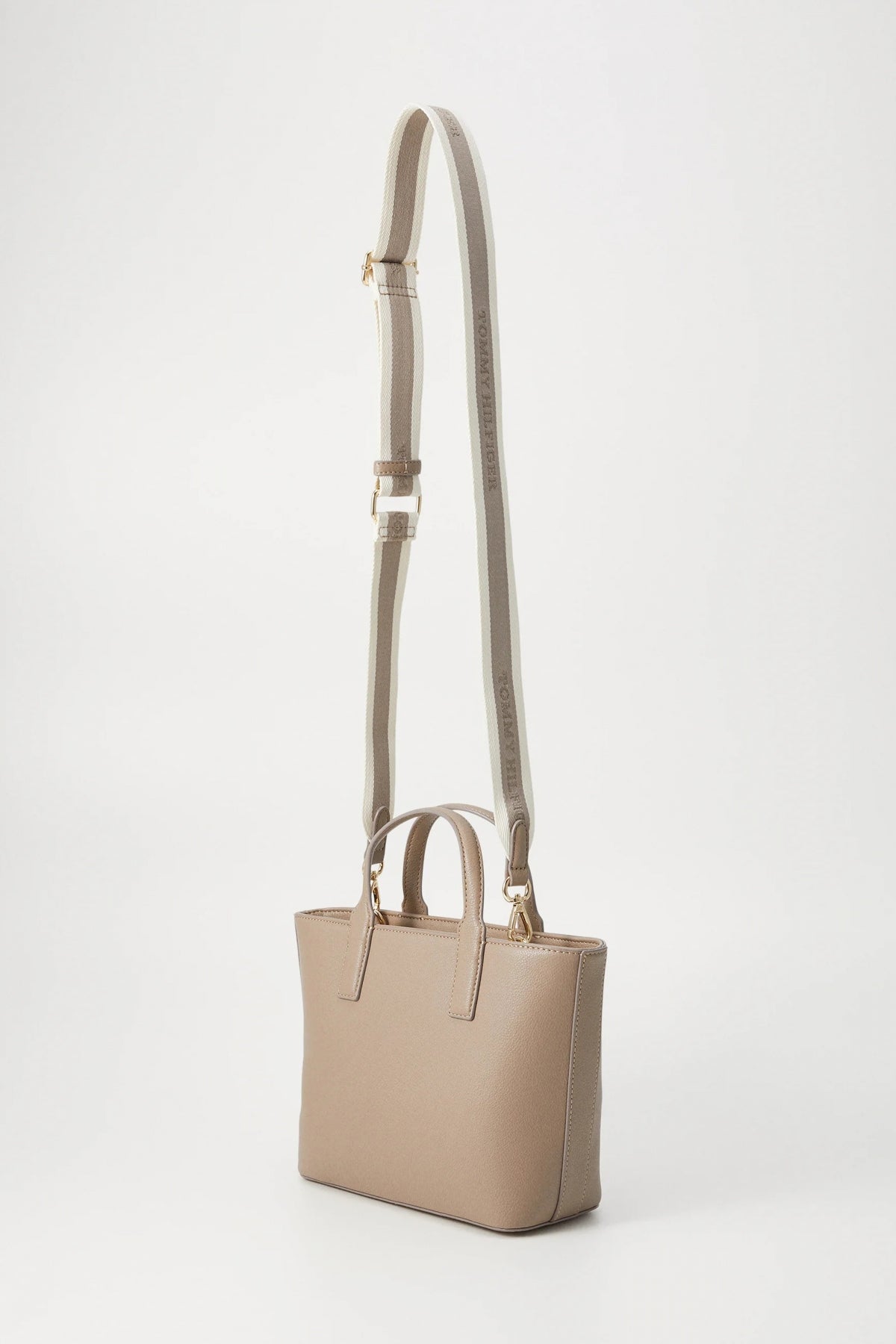 TOMMY HILFIGER TH LOGOTAPE MINI TOTE en color MARRON (2)