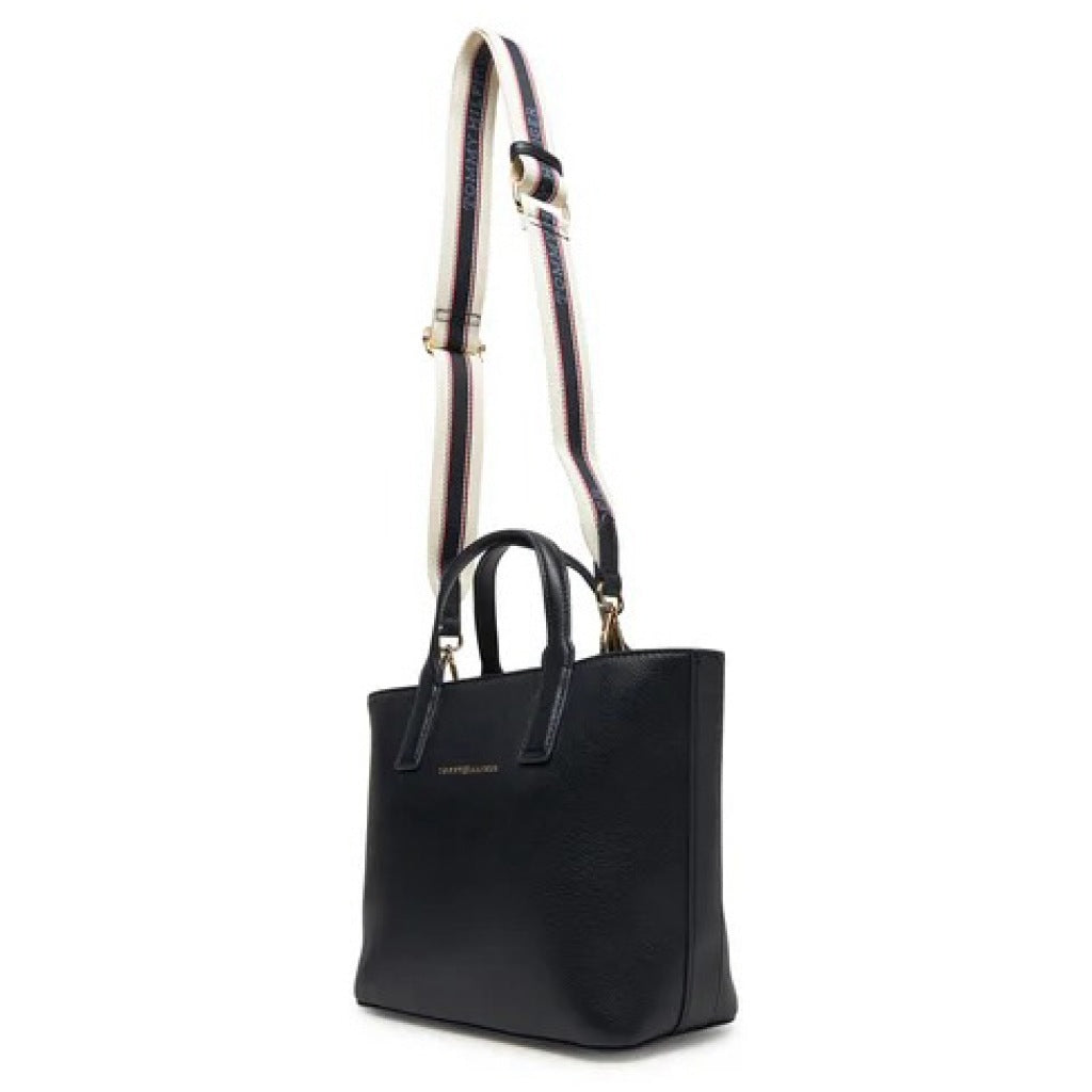 TOMMY HILFIGER TH LOGOTAPE MINI TOTE en color NEGRO (4)