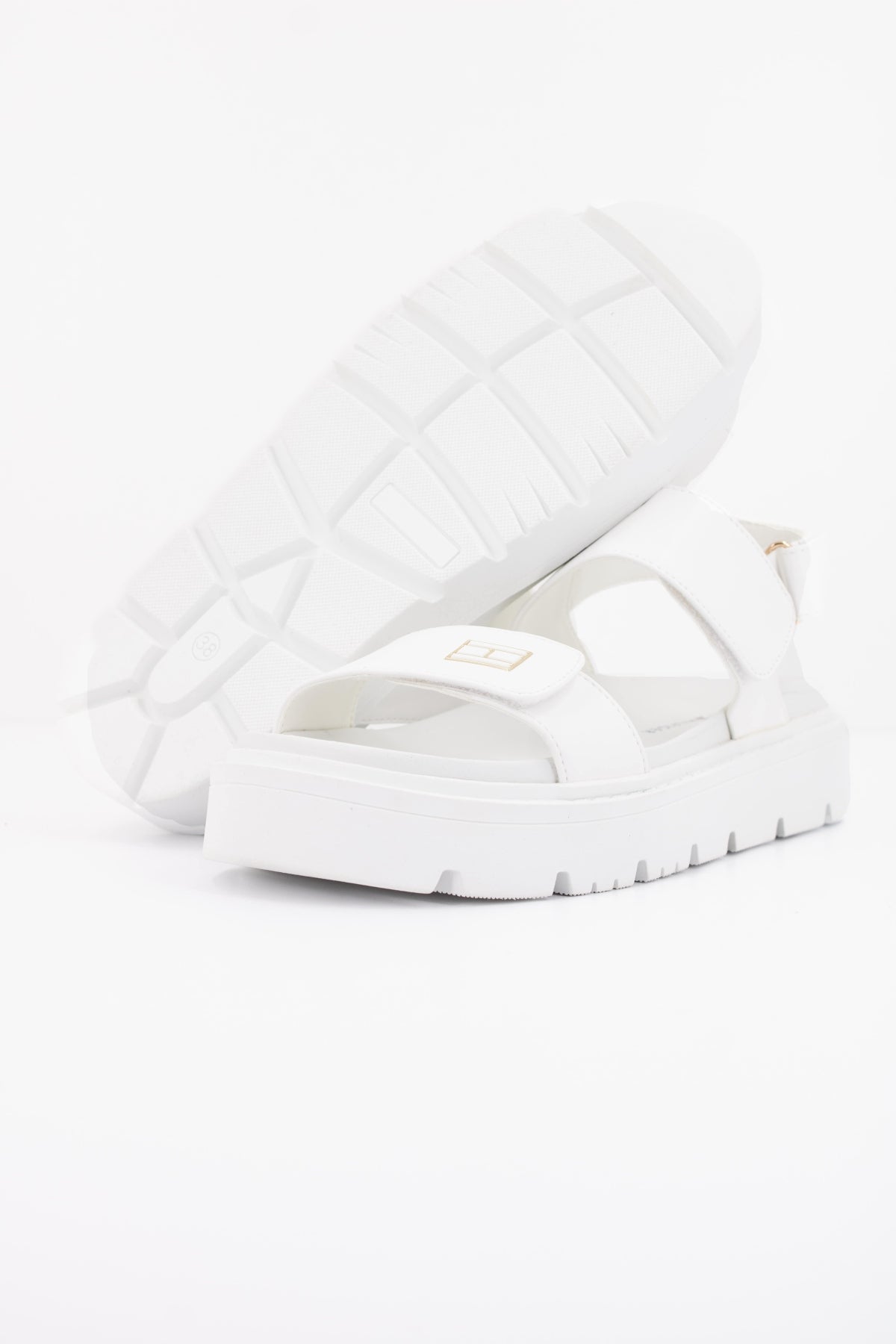 TOMMY HILFIGER SANDALIA TIRA ADHESIVA en color BLANCO (5)