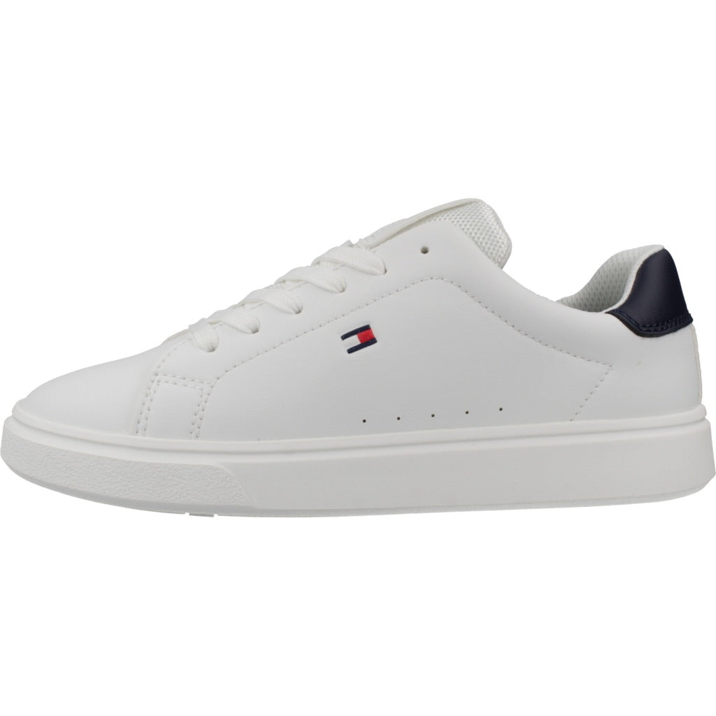 TOMMY HILFIGER LOW CUT LACE UP SNEAKER en color BLANCO (2)