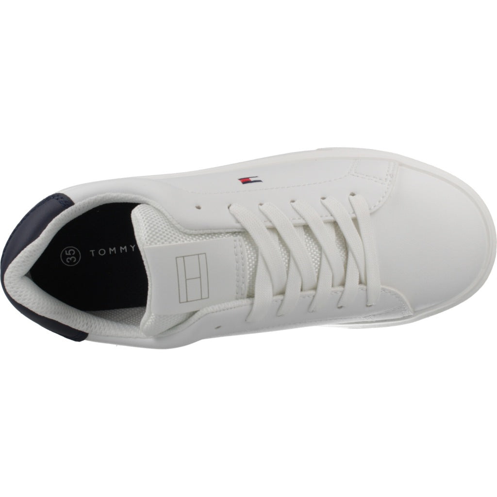 TOMMY HILFIGER LOW CUT LACE UP SNEAKER en color BLANCO (7)