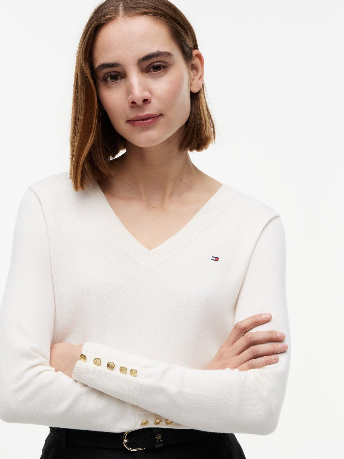 TOMMY HILFIGER WWWW CO JERSEY FINE SWT en color BLANCO (3)