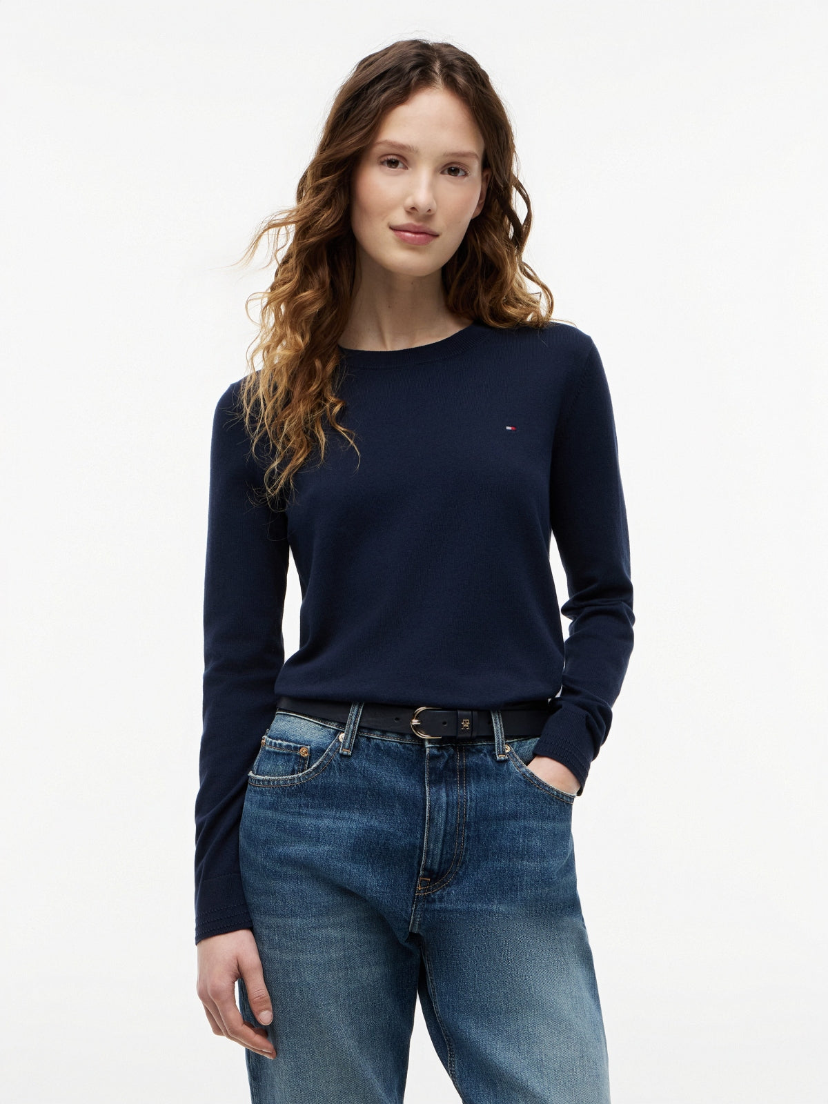 TOMMY HILFIGER WWWW CO JERSEY FINE SWT en color AZUL (1)