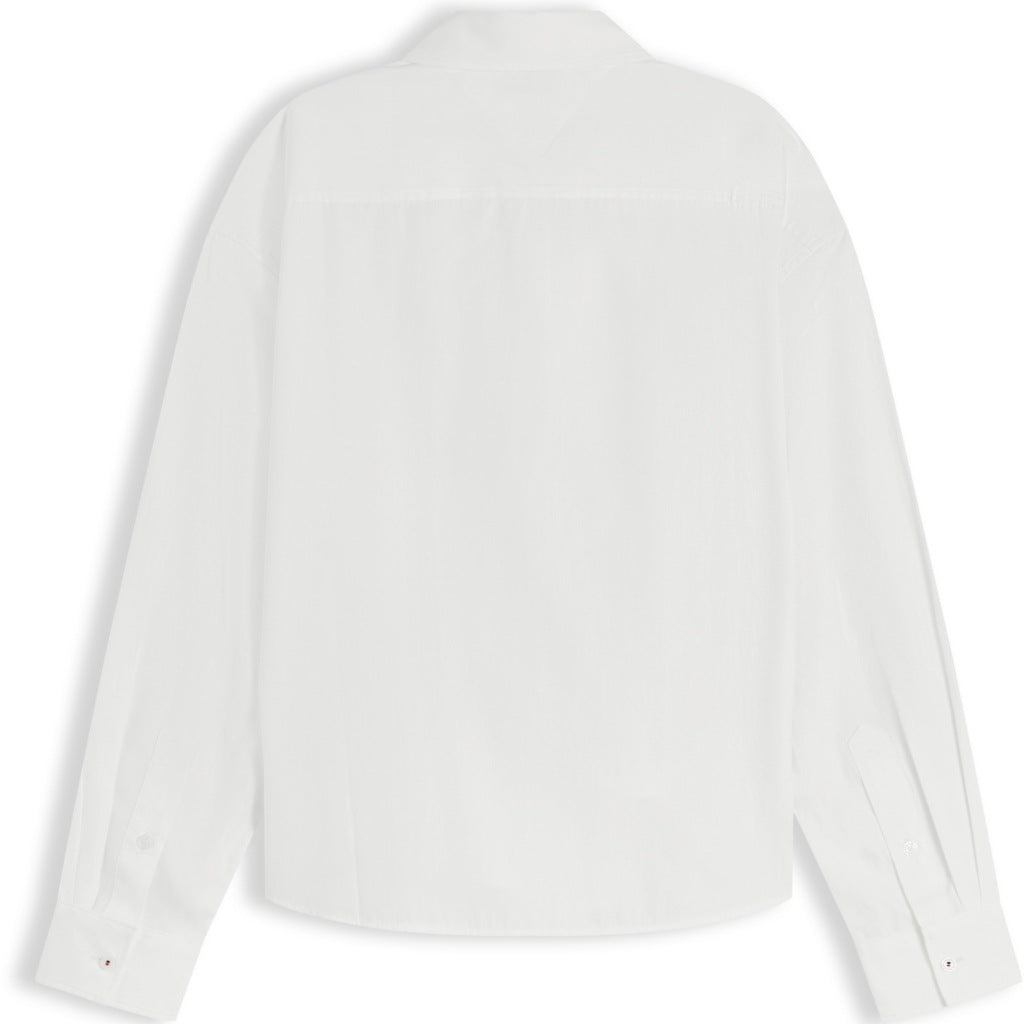 TOMMY HILFIGER WWWW SUMMER POPLIN BOXY SHIRT en color BLANCO (5)