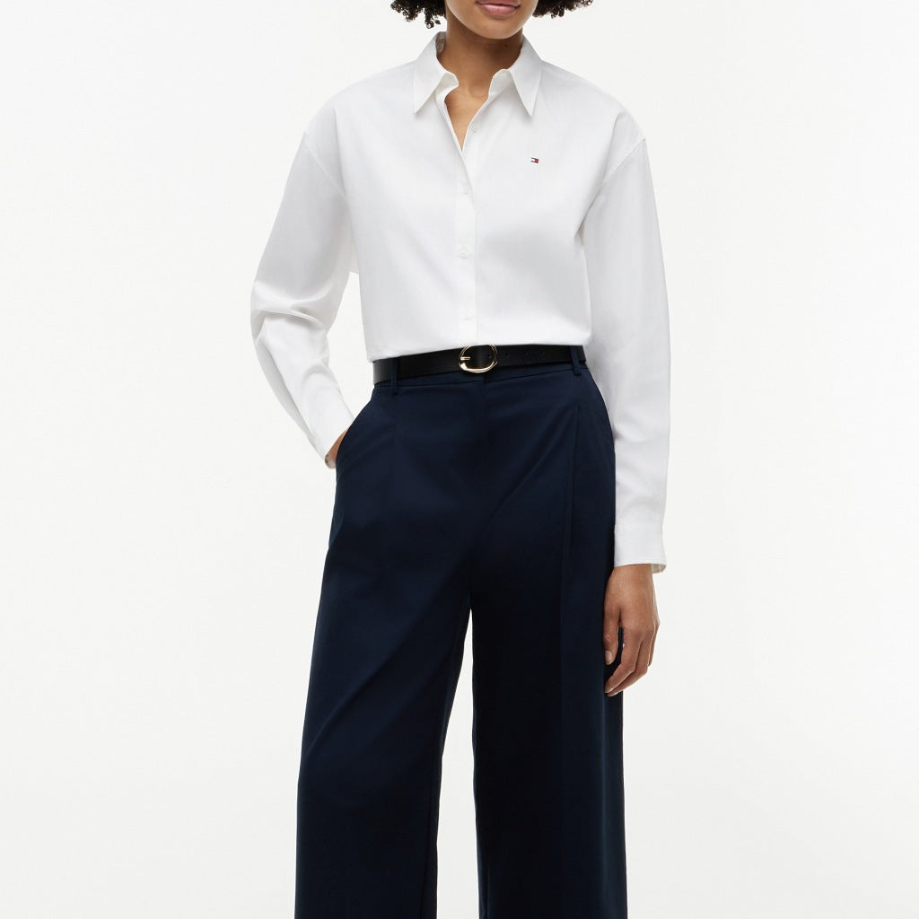 TOMMY HILFIGER WWWW SUMMER POPLIN BOXY SHIRT en color BLANCO (6)