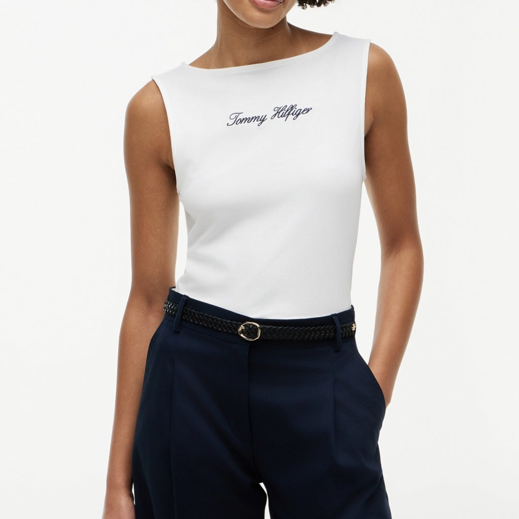 TOMMY HILFIGER WWWW CLASSIC SCRIPT BOAT TOP en color BLANCO (4)