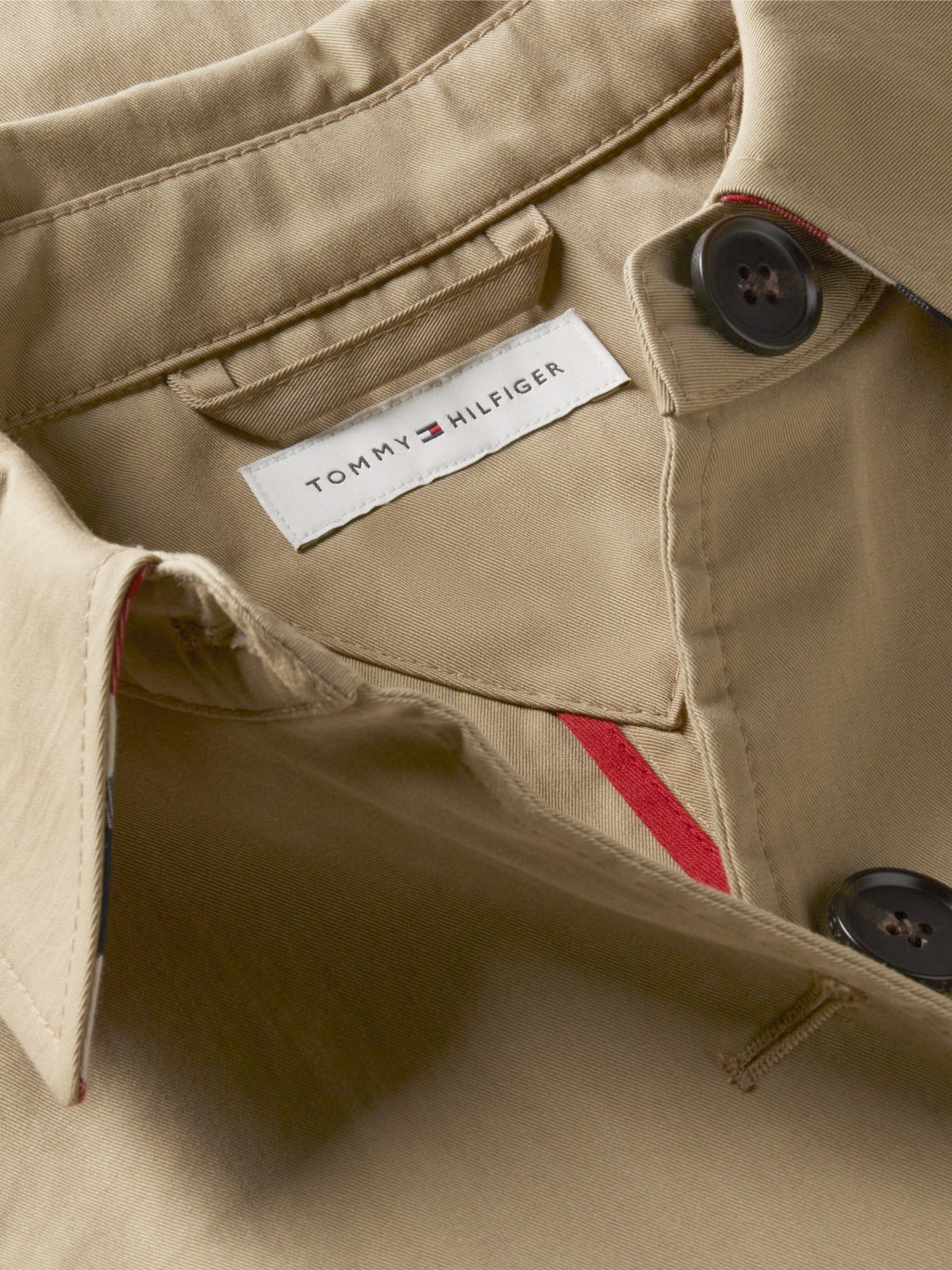 TOMMY HILFIGER WWWW COTTON SHORT JACKET en color BEIS (4)