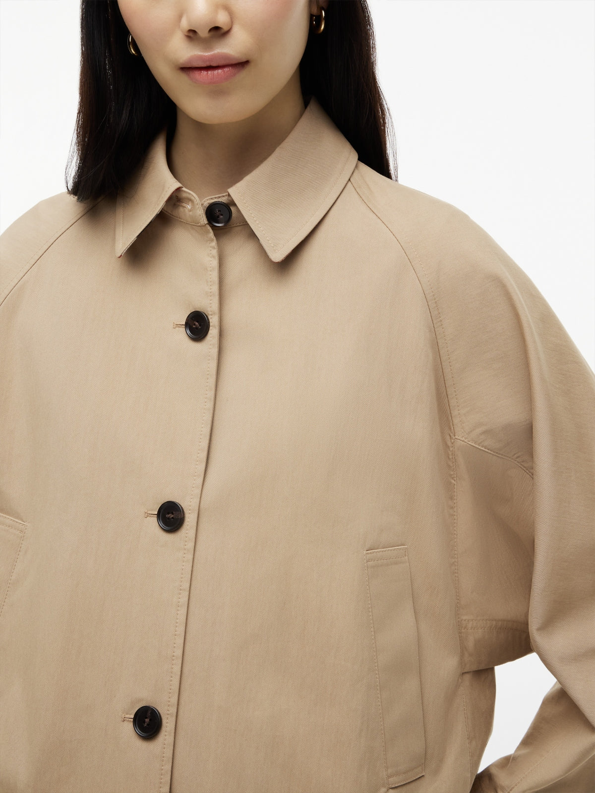 TOMMY HILFIGER WWWW COTTON SHORT JACKET en color BEIS (5)