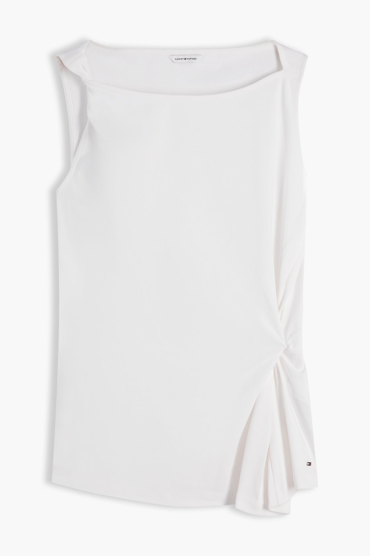 TOMMY HILFIGER WWWW INTERLOCK KNOT SLVLS TOP en color BLANCO (4)