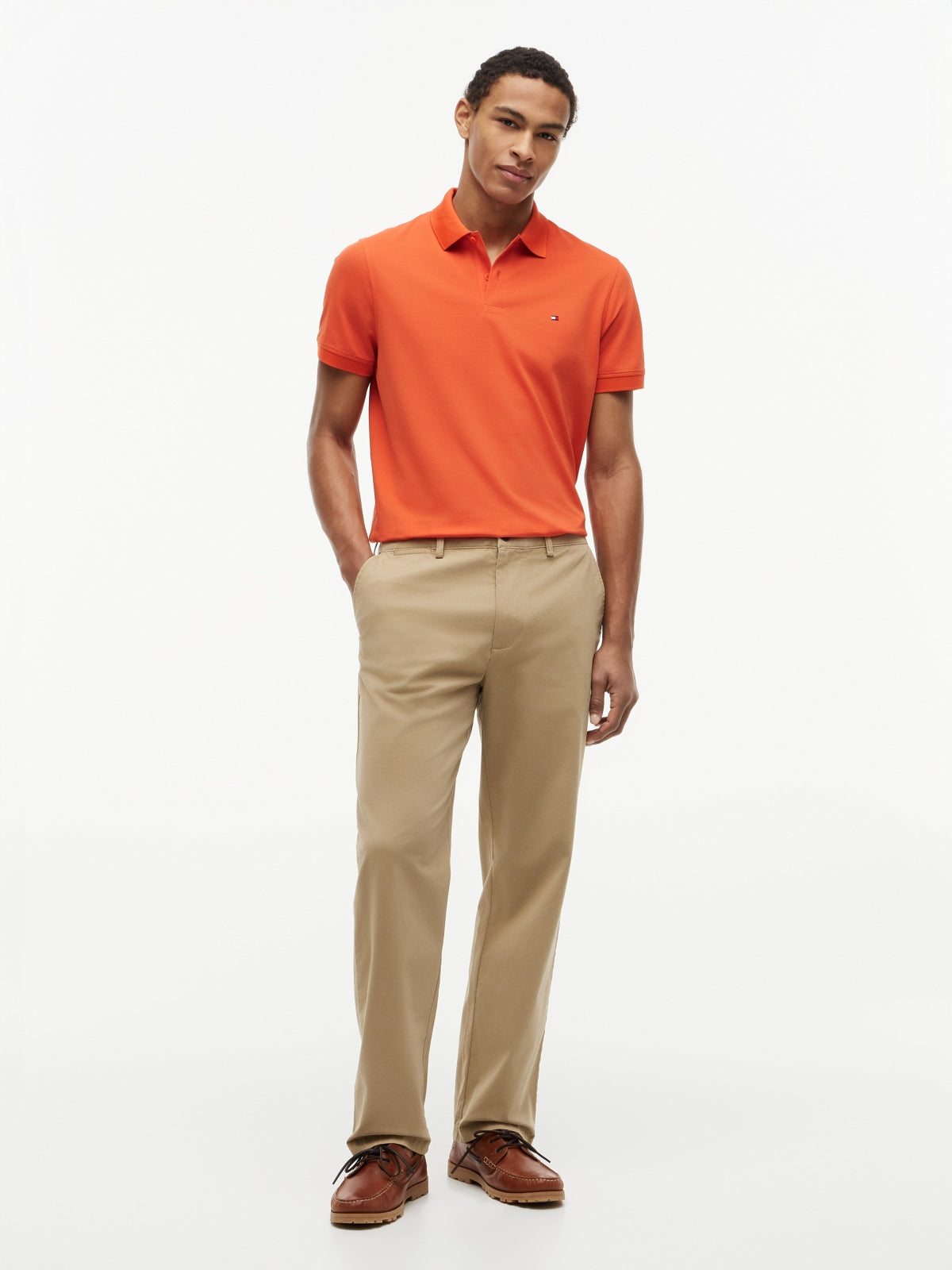 TOMMY HILFIGER MWMW PERFORMANCE PIQUE POLO en color NARANJA (1)