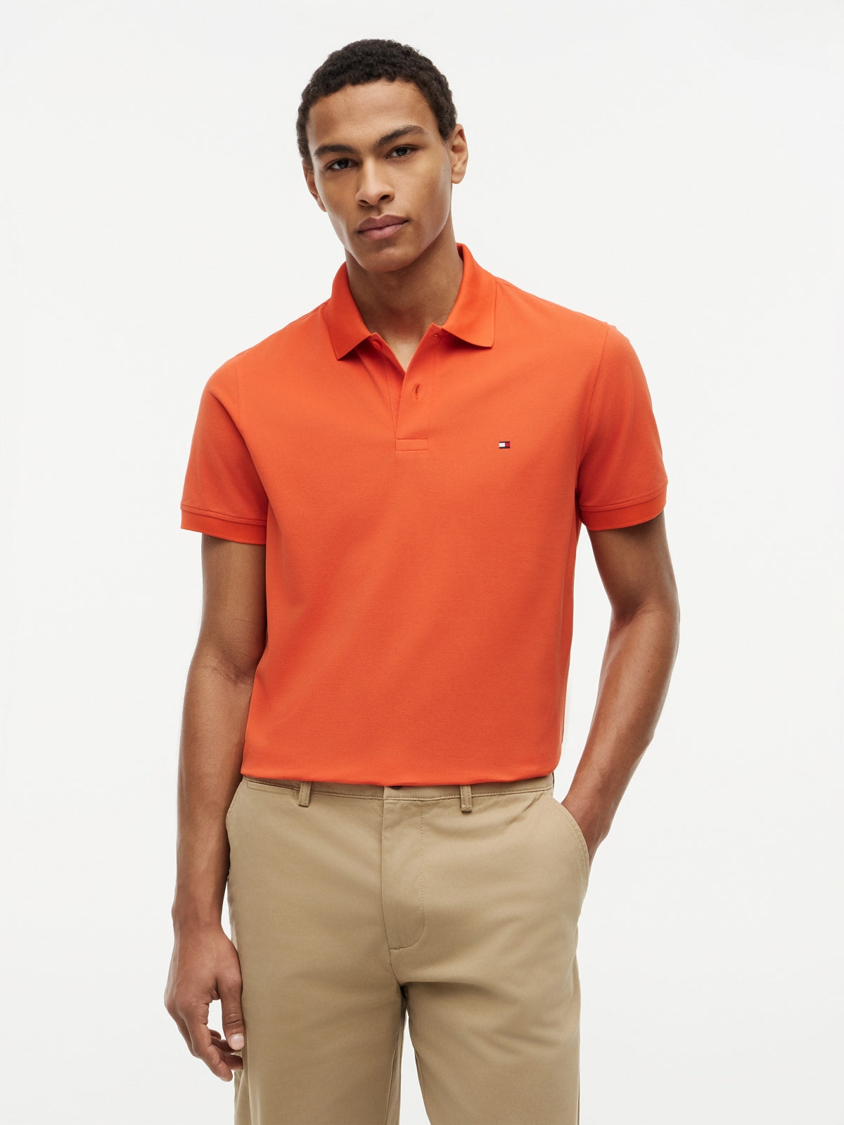 TOMMY HILFIGER MWMW PERFORMANCE PIQUE POLO en color NARANJA (5)