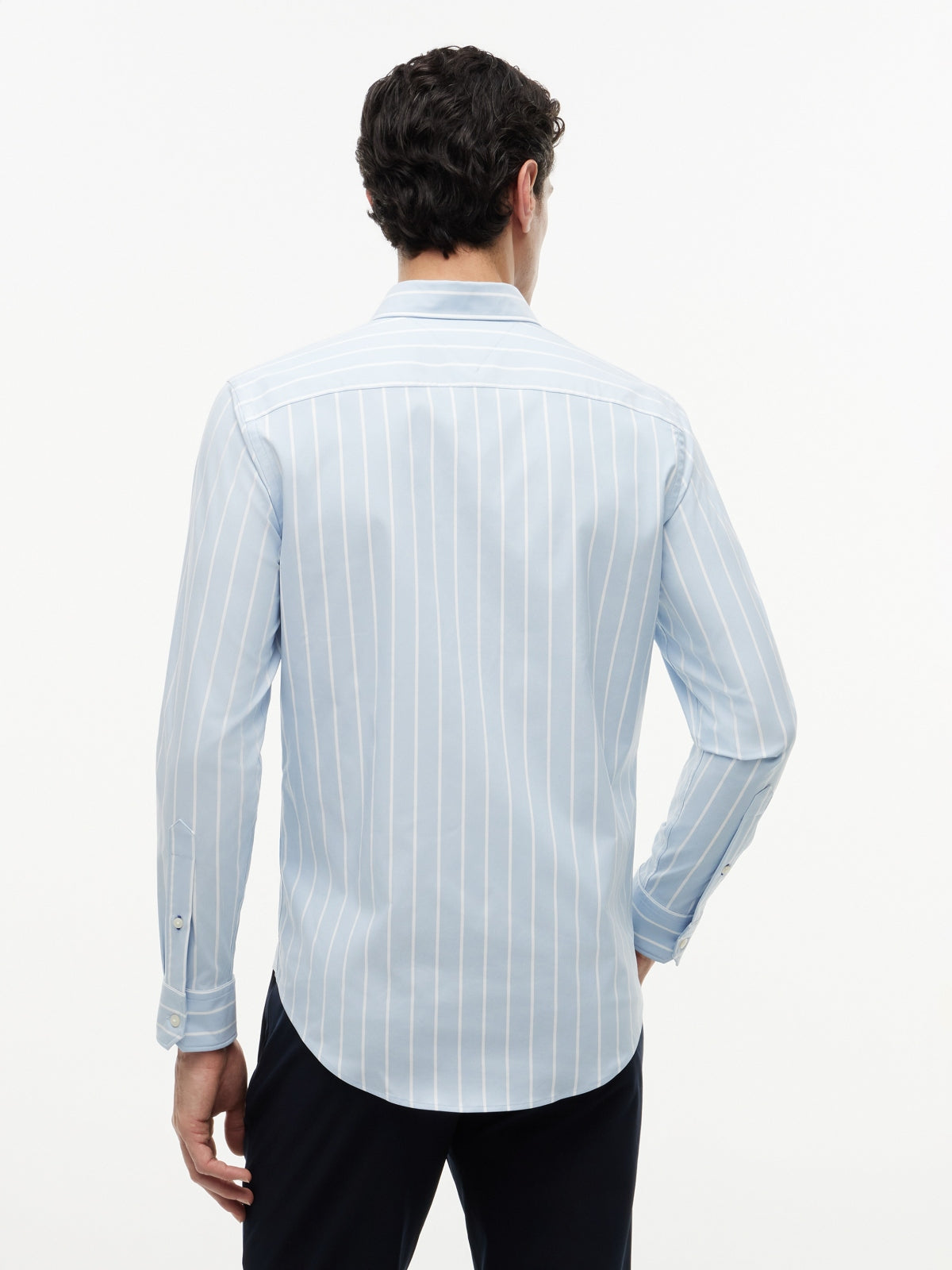TOMMY HILFIGER MWMW PERFORMANCE POPLIN STRIP en color AZUL (2)