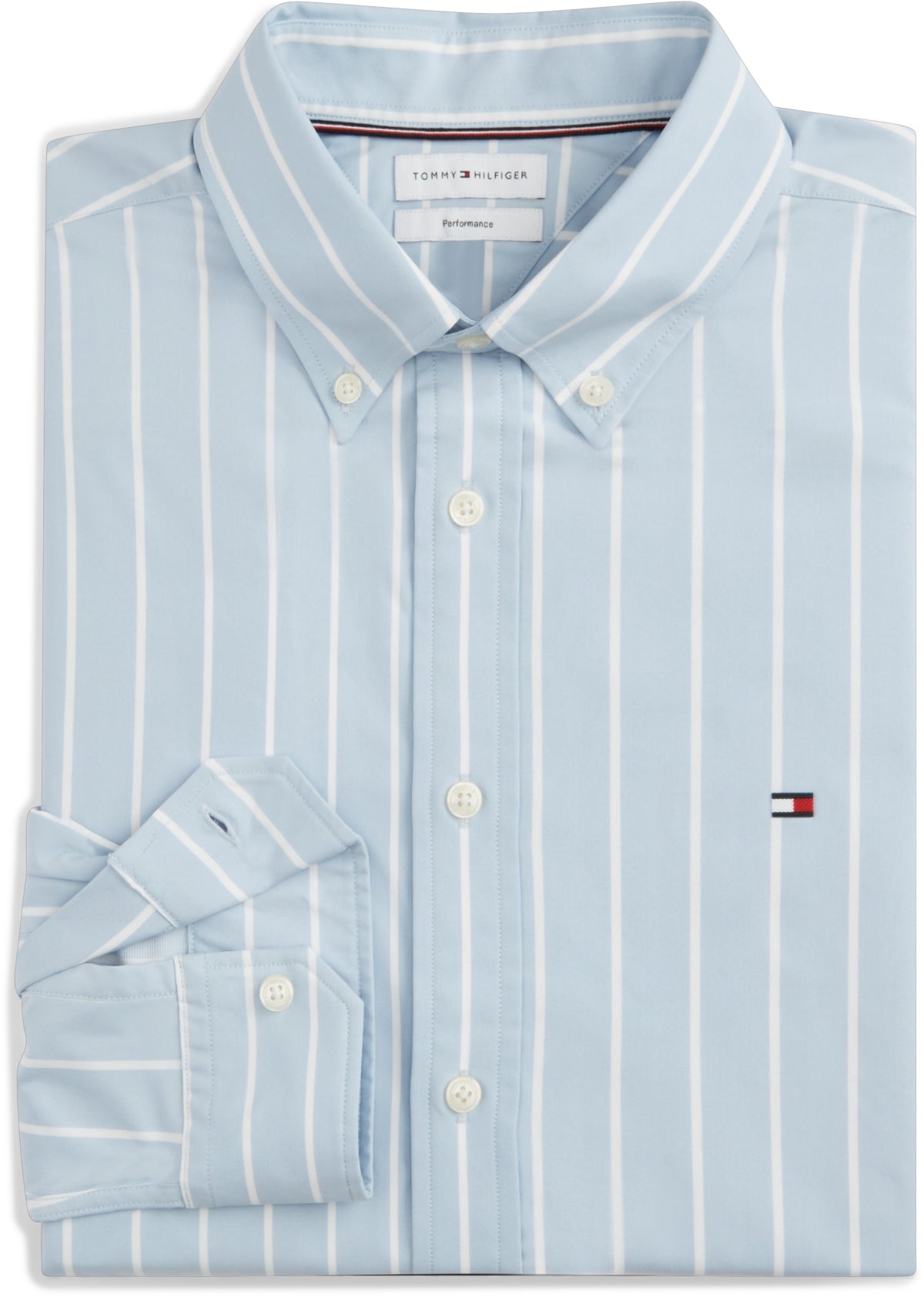 TOMMY HILFIGER MWMW PERFORMANCE POPLIN STRIP en color AZUL (4)