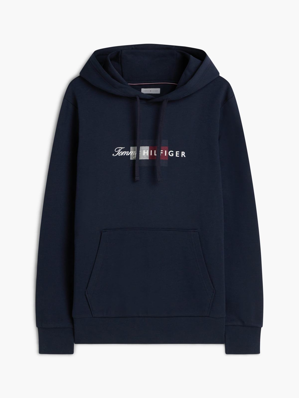 TOMMY HILFIGER MWMW SCRIPT FLAG HOODIE en color AZUL (3)