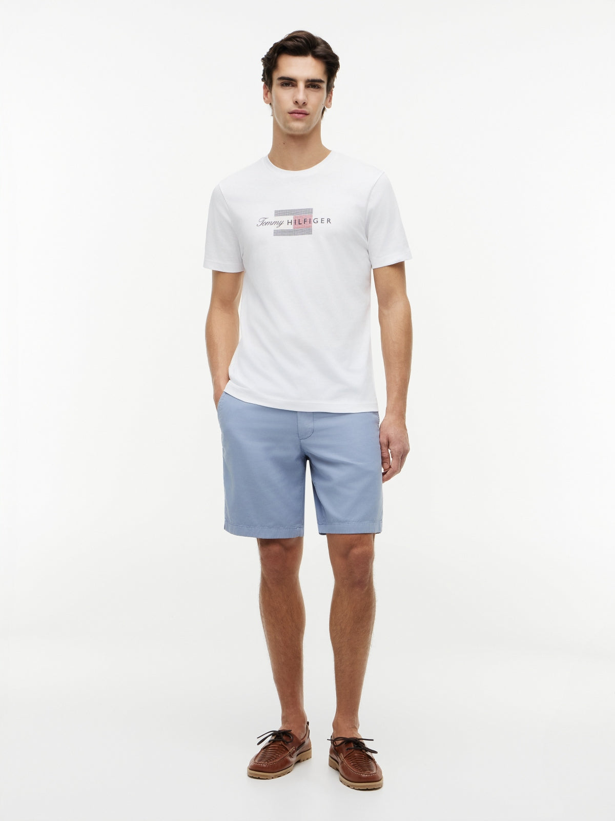 TOMMY HILFIGER MWMW SCRIPT FLAG REGULAR TEE en color BLANCO (1)