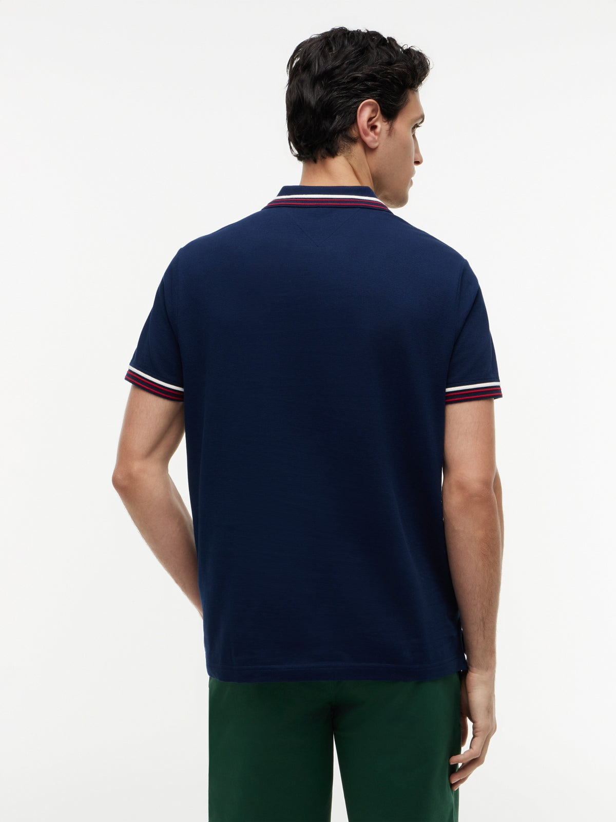 TOMMY HILFIGER MWMW RWB COLLAR CUFF DETAIL P en color AZUL (2)