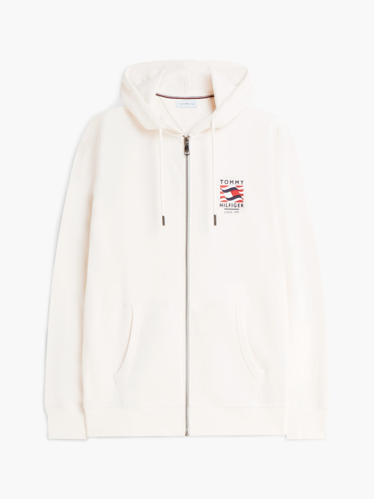 TOMMY HILFIGER MWMW RWB BOX FLAG TR FULL ZIP en color BLANCO (3)