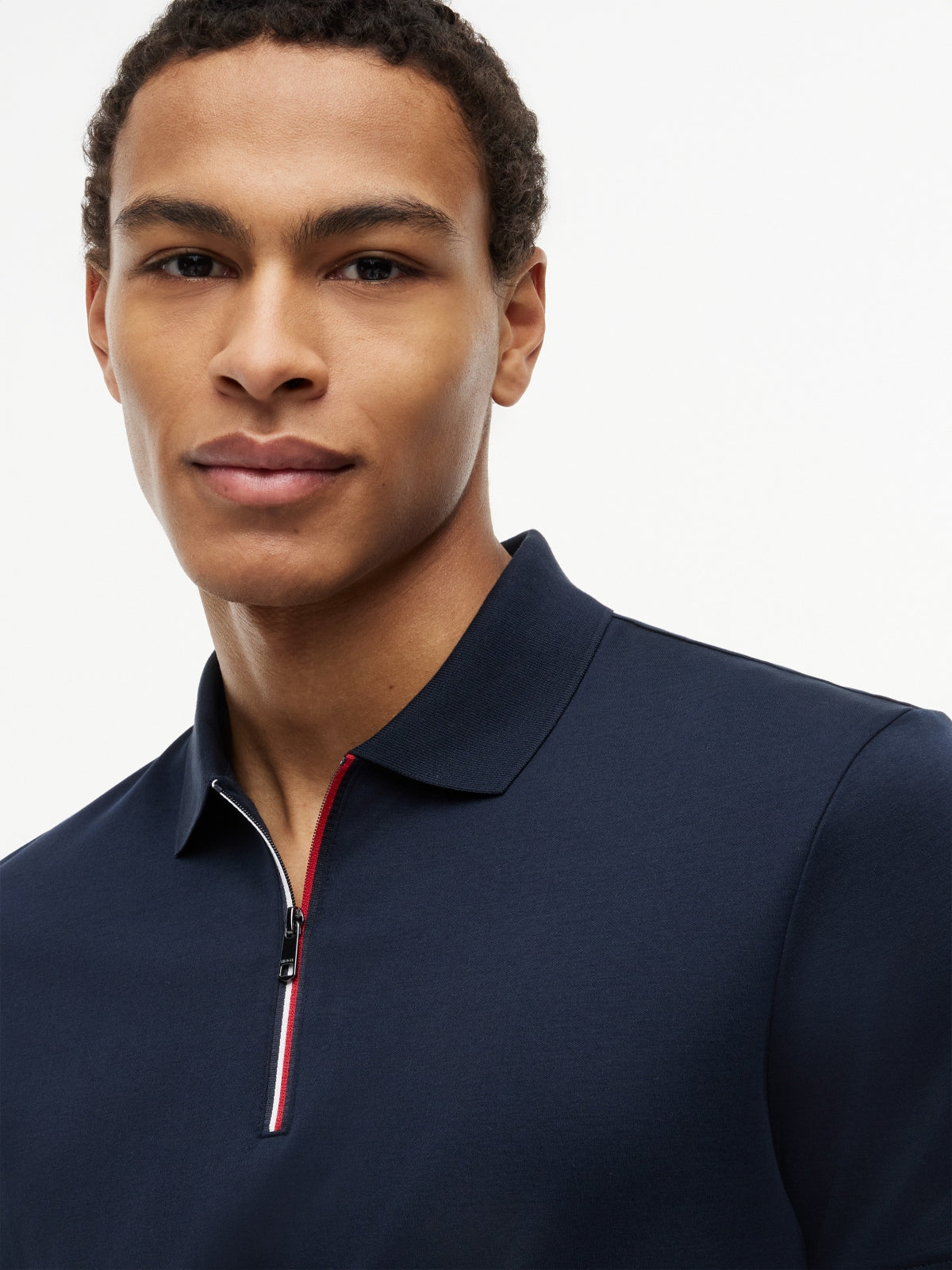 TOMMY HILFIGER MWMW LIQUID COTTON ZIP REG PO en color AZUL (3)