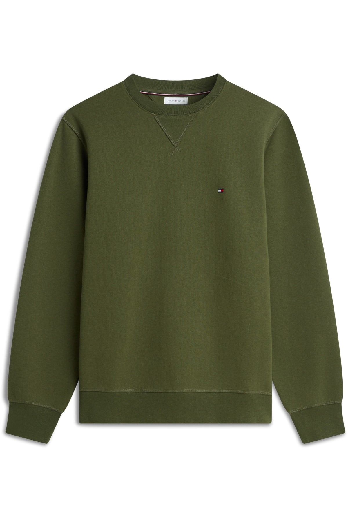 TOMMY HILFIGER MWMW SEASONAL FLEECE CREWNECK en color VERDE (1)