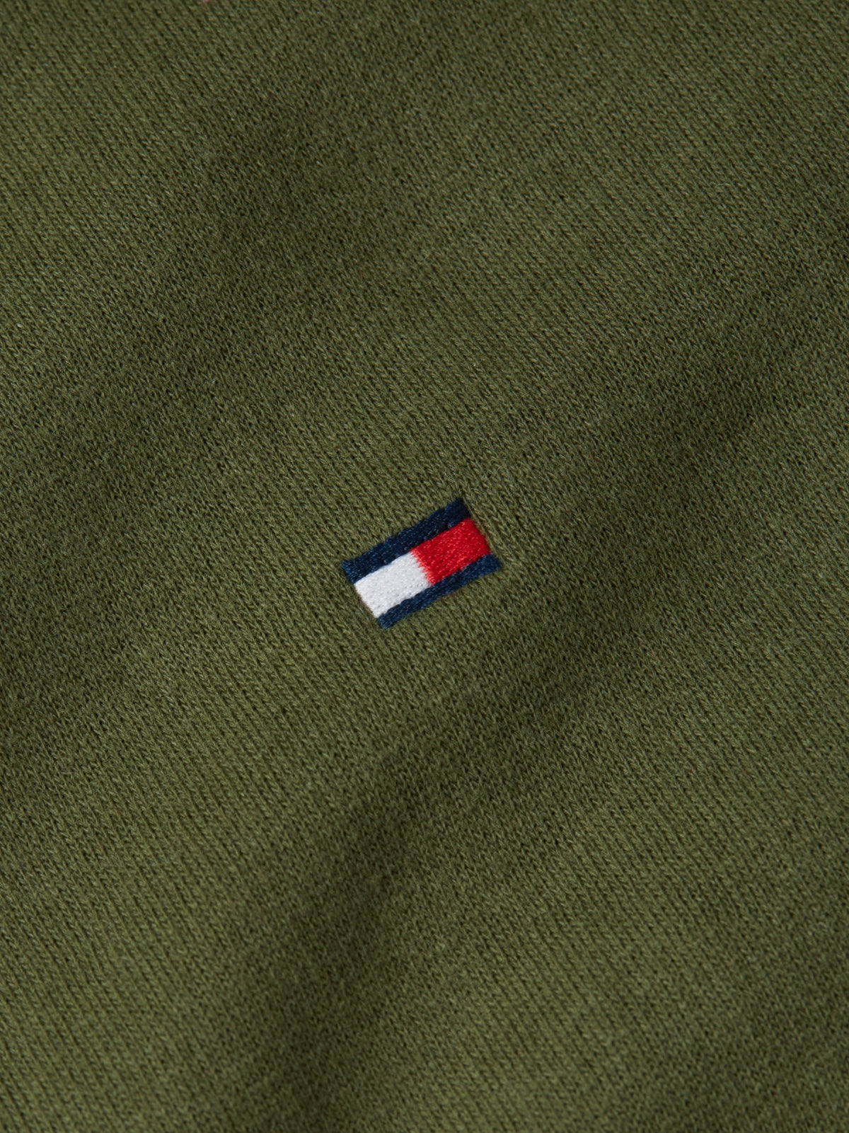 TOMMY HILFIGER MWMW SEASONAL FLEECE CREWNECK en color VERDE (4)