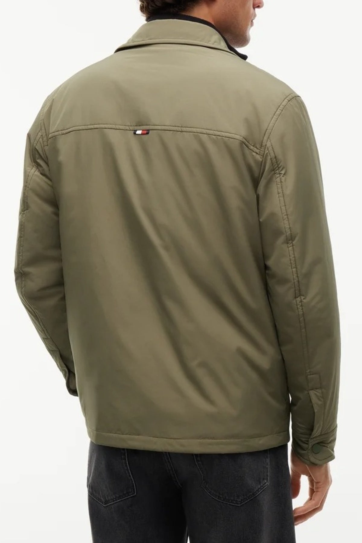 TOMMY HILFIGER MWMW PACKABLE LW SHIRT JACKET en color VERDE (2)