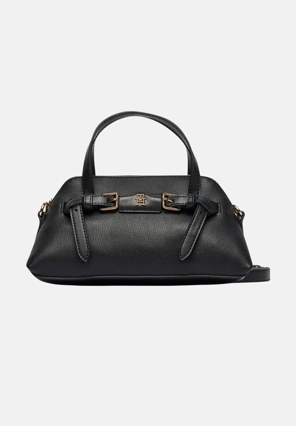 TOMMY HILFIGER AWAW TH BUCKLE MINI TOTE en color NEGRO (1)