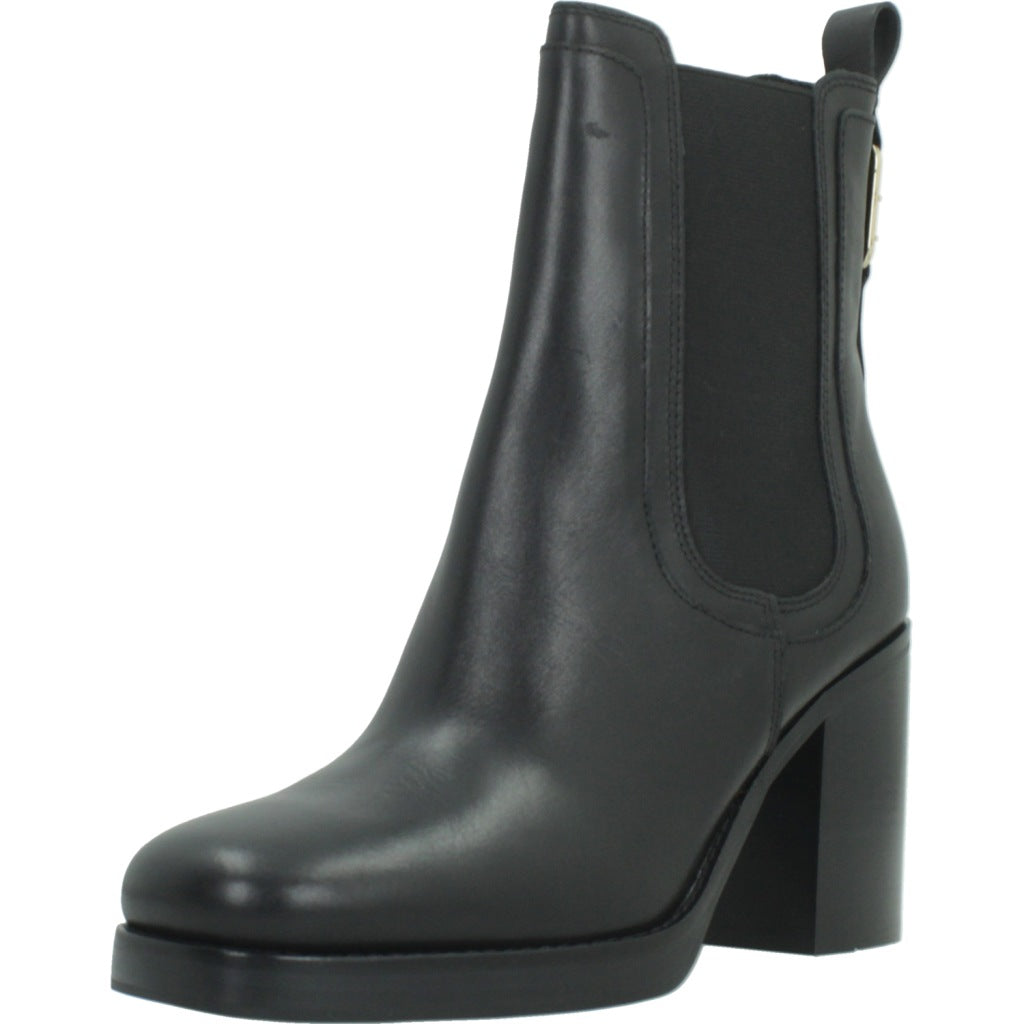 TOMMY HILFIGER FWFW SQUARE TOE HEEL CHELSEA en color NEGRO (1)