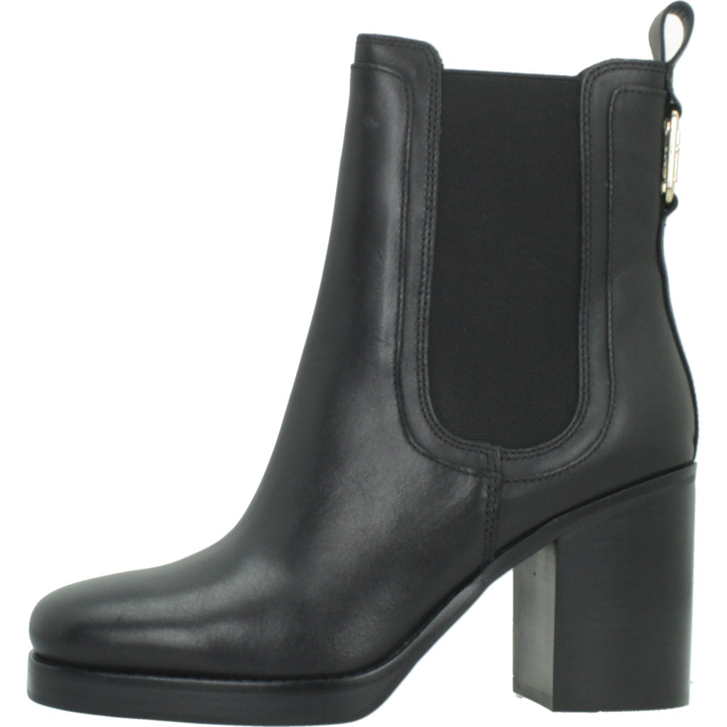 TOMMY HILFIGER FWFW SQUARE TOE HEEL CHELSEA en color NEGRO (2)