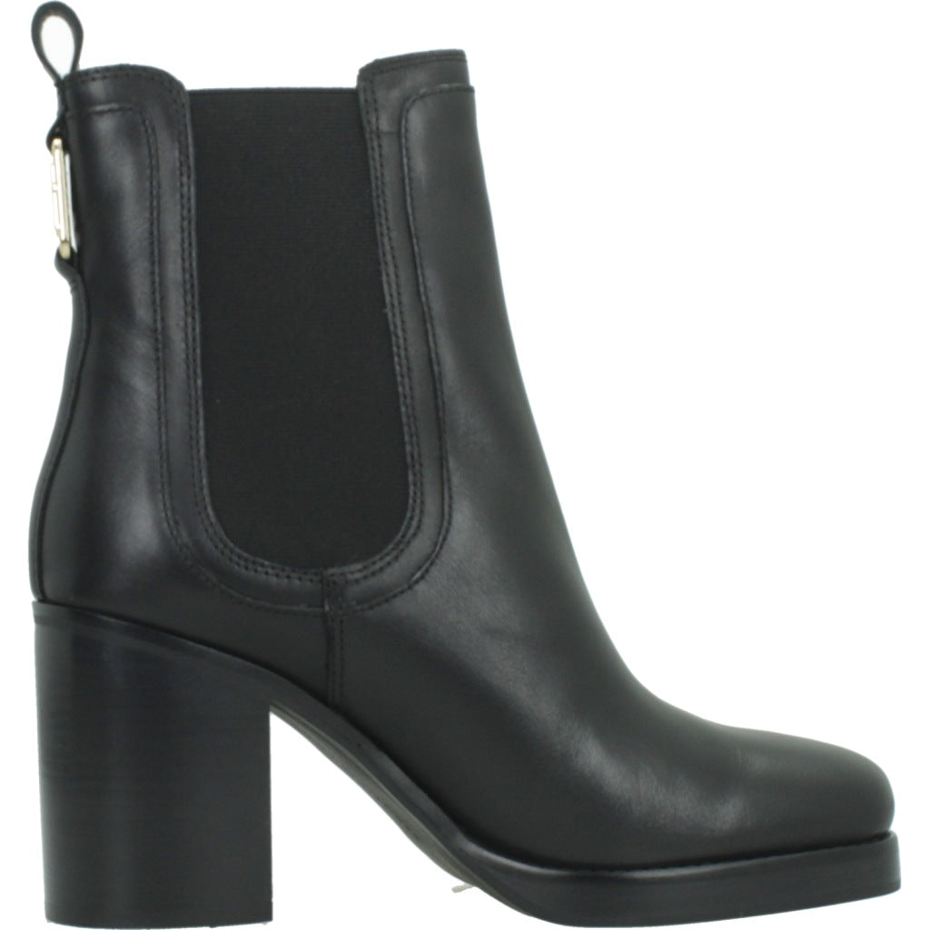 TOMMY HILFIGER FWFW SQUARE TOE HEEL CHELSEA en color NEGRO (4)