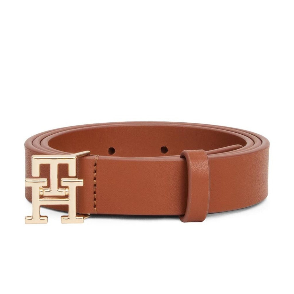 TOMMY HILFIGER AWAW TH LOGO . en color MARRON CLARO (4)